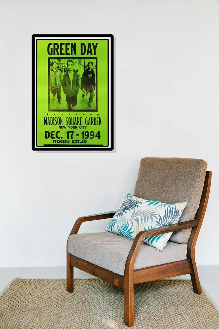 Artist Unknown Green Day Concert Poster, Nyc, Madison Square Garden, New York City