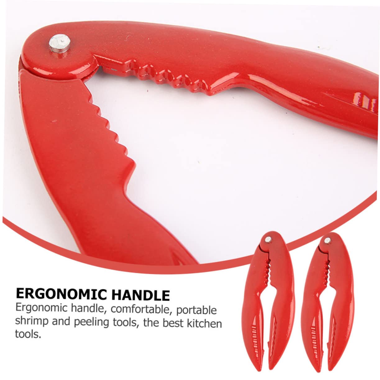 Offsch 2Pcs Crab Clamp Lobster Clip Multi Peeler Stainless Steel Spoon Cookies Nut Lobster Spoons Crab Legs Crackers Lobster Cra