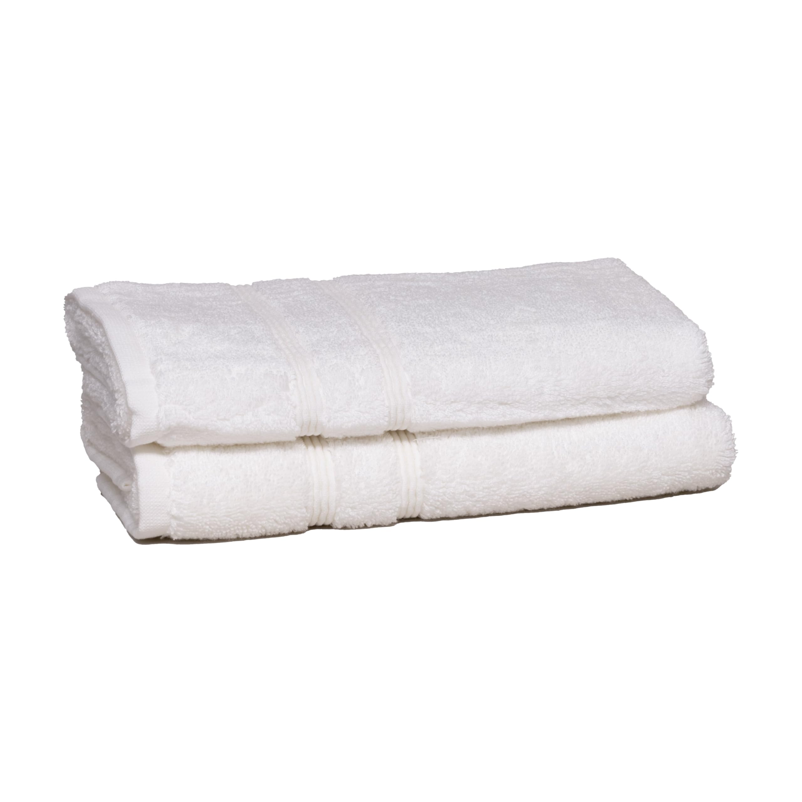 Mosobam 700 GSM Hotel Luxury Hand Towels 16X30  Set of 2  White  Turkish Hand Towels  Viscose Made from Bamboo - Turkish Cotton