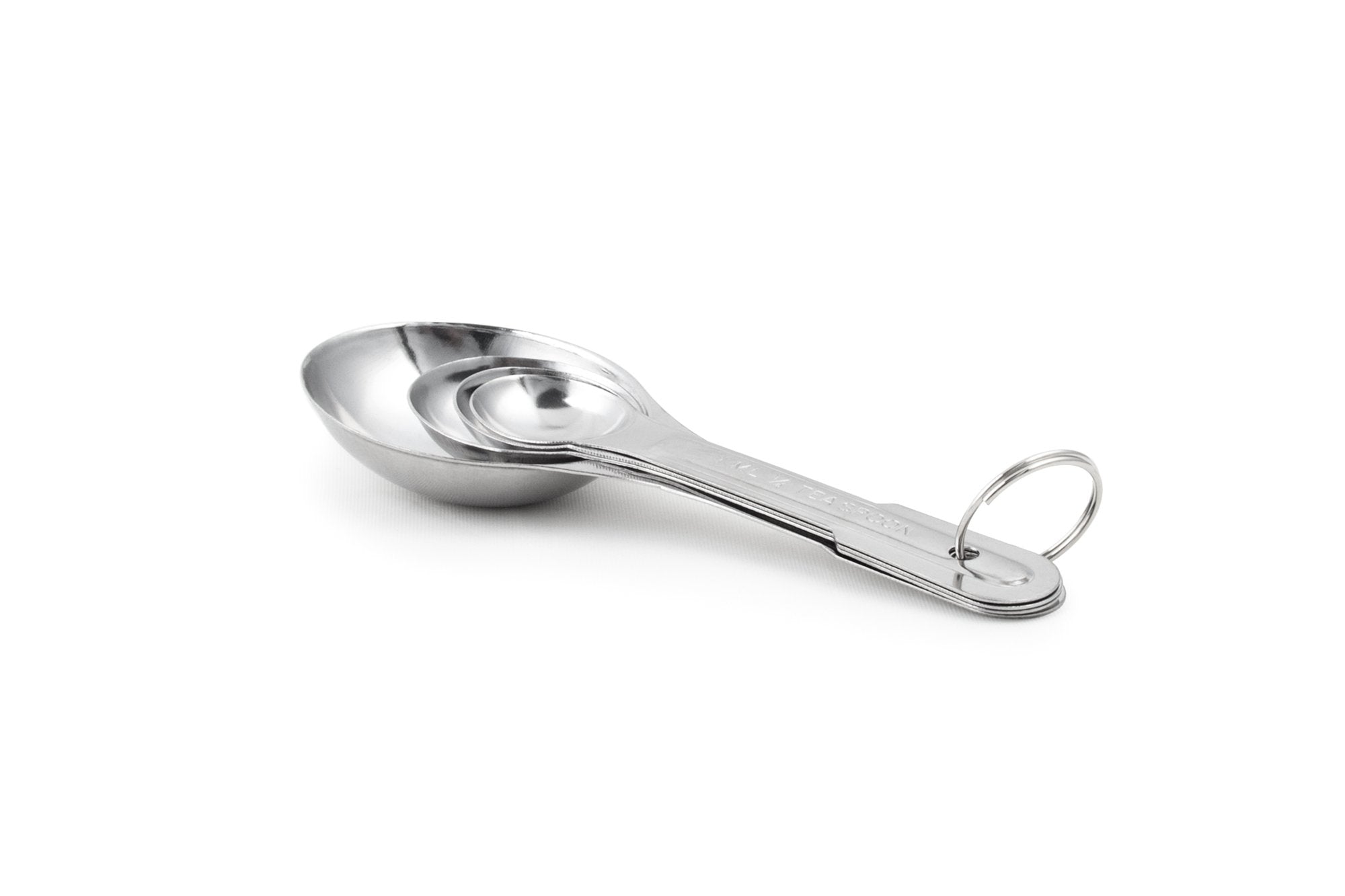 Fox Run 4-Piece Stainless Steel Scoops Measuring, 0.75 X 1.75 X 5.25 Inches, Metallic