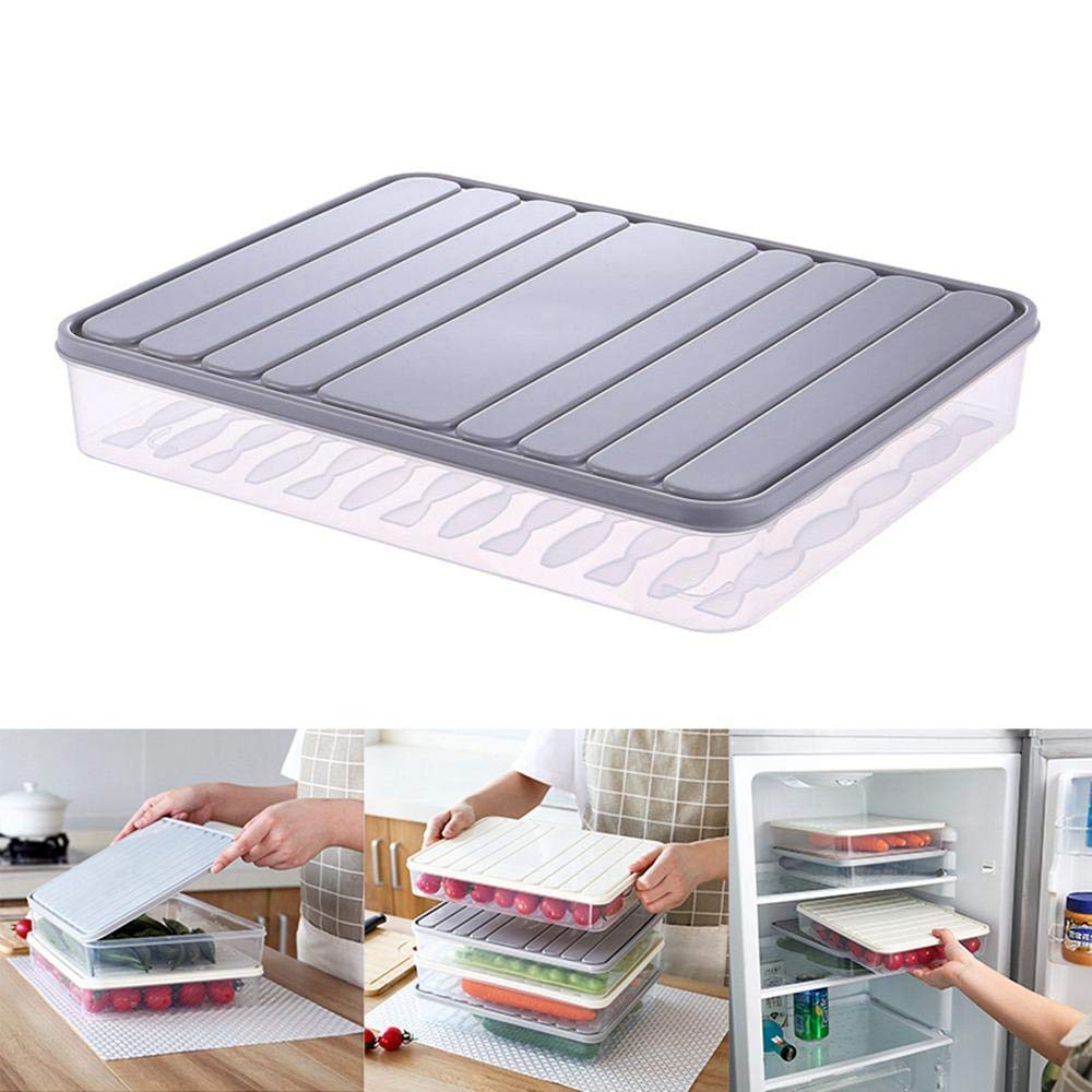 Food Storage Containers 11.02  8.85  1.81'' Vegetable Organizer 98-Oz With Lid Clear Fridge Crisper Keep Food Fresh Bpa Free Kit