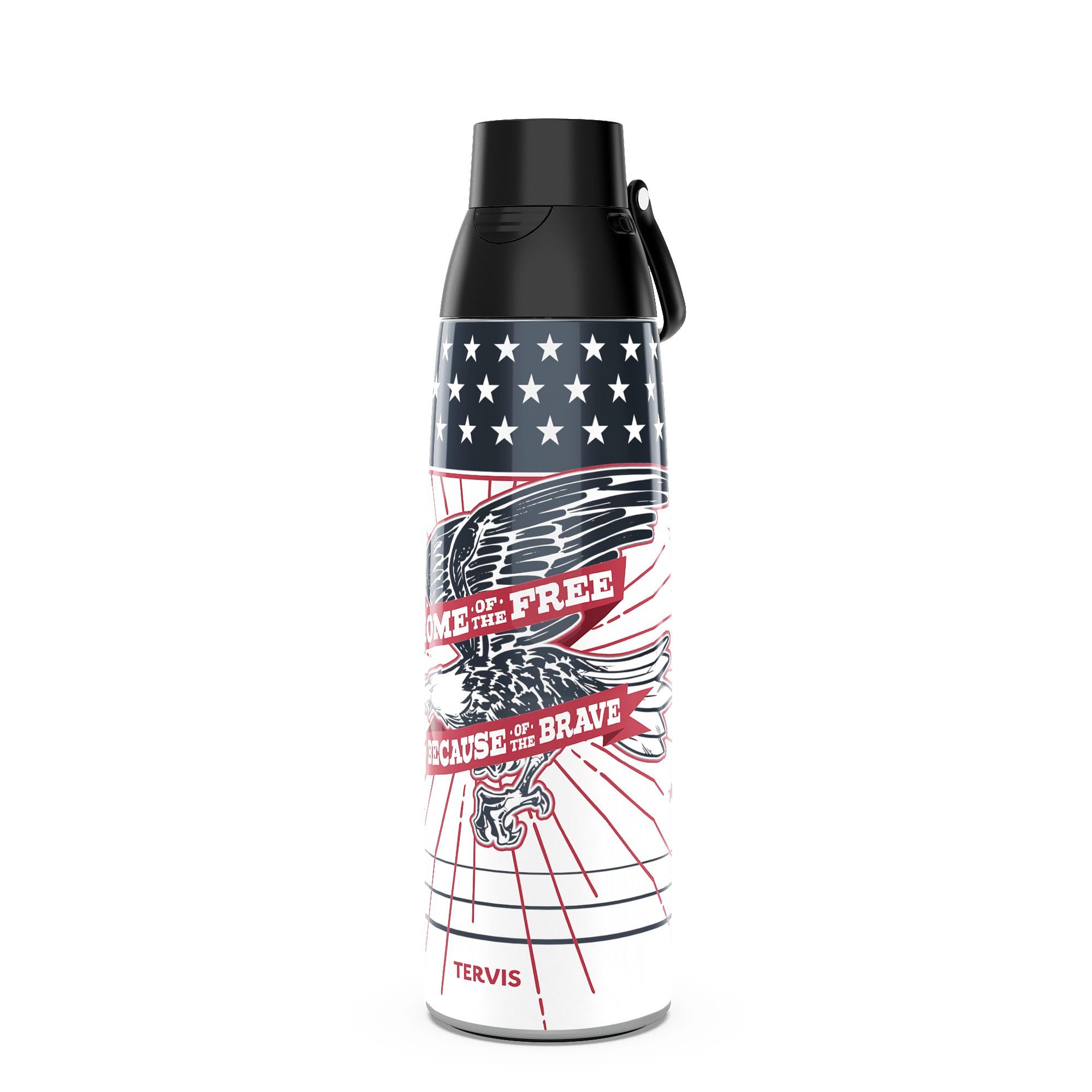 Tervis Venture Water Bottle Americana  Liberty Valor Triple Insulated Tumbler Travel Cup Keeps Drinks Cold & Hot, 36oz, Stainle