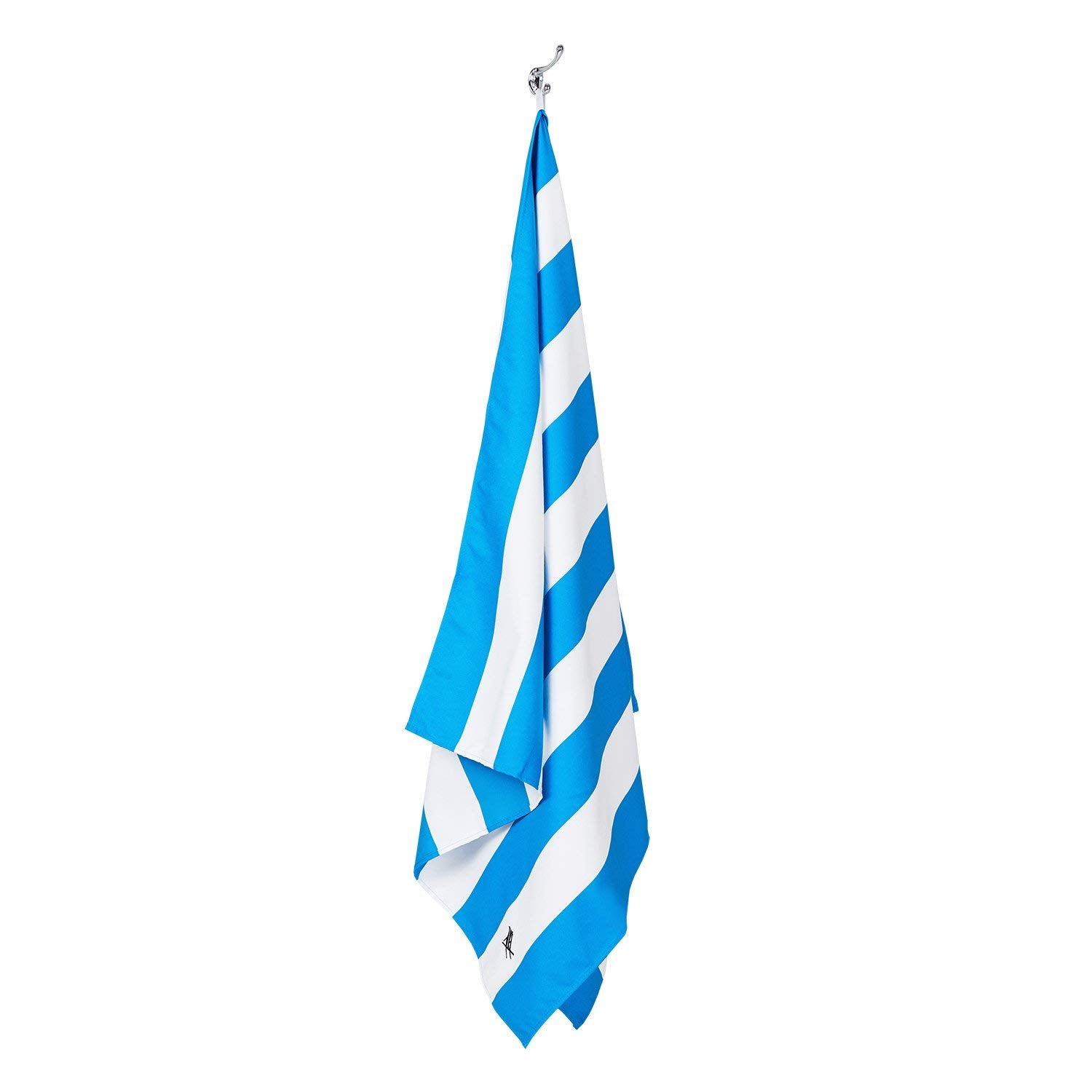 Dock & Bay Beach Towel - Quick Dry  Sand Free - compact  Lightweight - 100% Recycled - Includes Bag - cabana - Bondi Blue - Large (160x90cm  63x35)