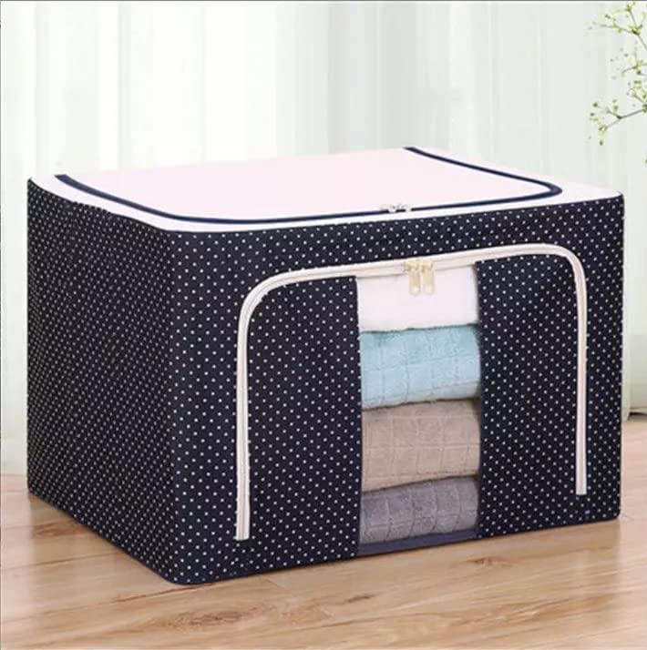 Xariya Foldable Cloth Storage Box, Stackable Storage Organizer For Clothes, Beddings And Toys, Saree And Dress Storage Bag (Pack