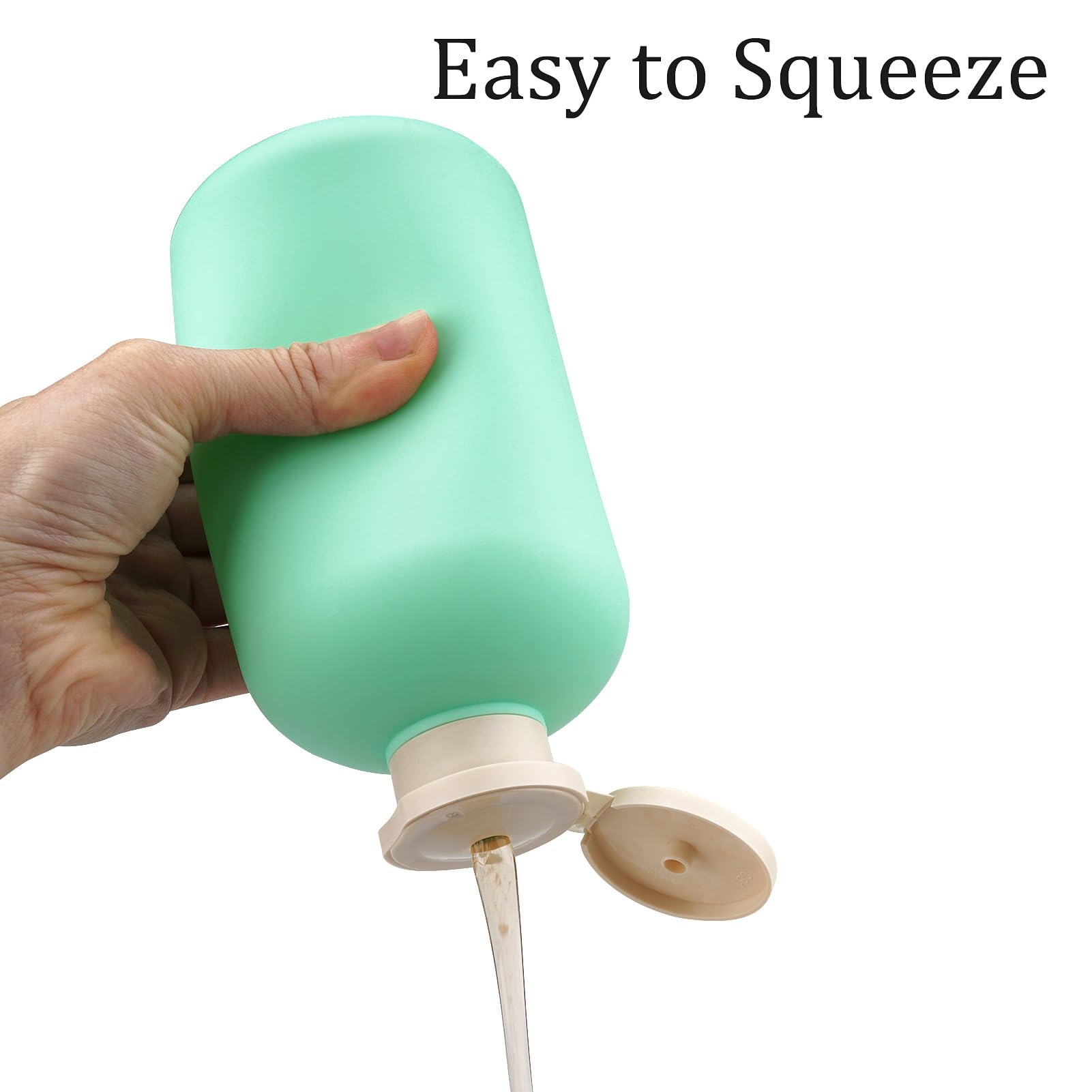 Wowang Shampoo And Conditioner Bottles 16.9Oz 2 Pack Travel Bottles For Toiletries