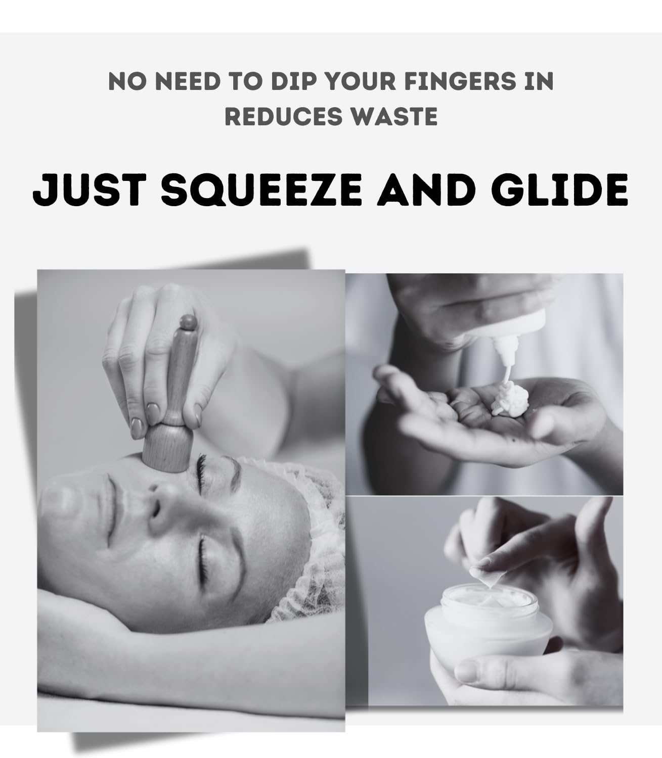 JINYEAH Eye Roller Bottle 1+3 Ball Massage Empty Eye Cream Squeeze Tubes Lip Gloss Squeeze Tubes Essential oil Roller Tubes Make