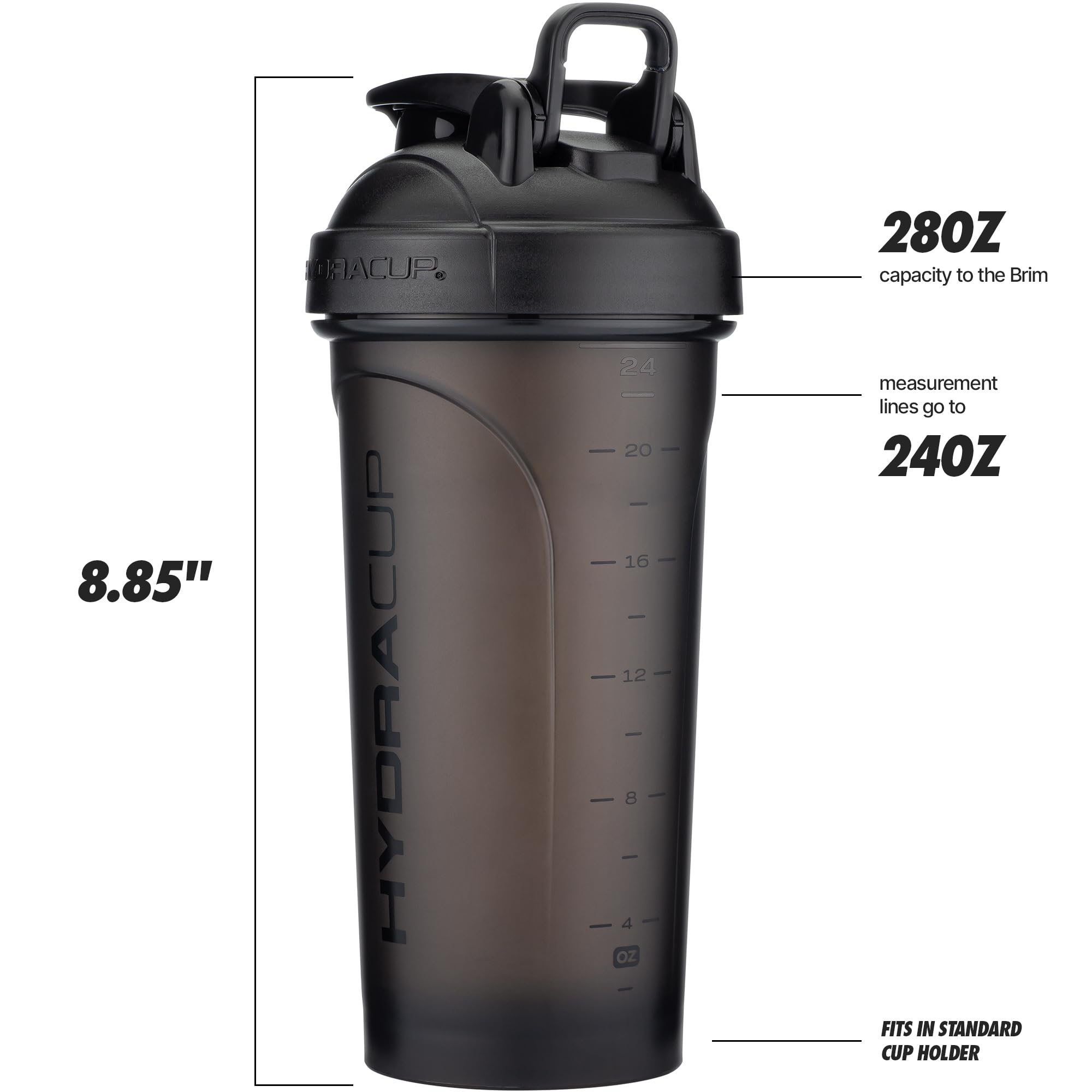 Hydra Cup Proflow [6 Pack] 28 Oz Shaker Bottles For Protein Shakes, Shaker Cups With Ball Blender Whisk, Shaker Bottle With Hand