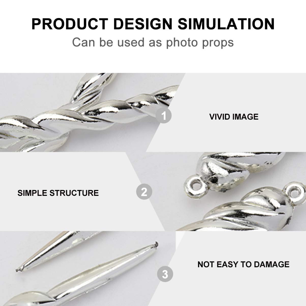 TENDYCOCO 12Pcs Christmas Hanging Icicle Ornament Plastic Icicle Drop Pendants Xmas Tree Shatterproof Icicles Decoration (Silver