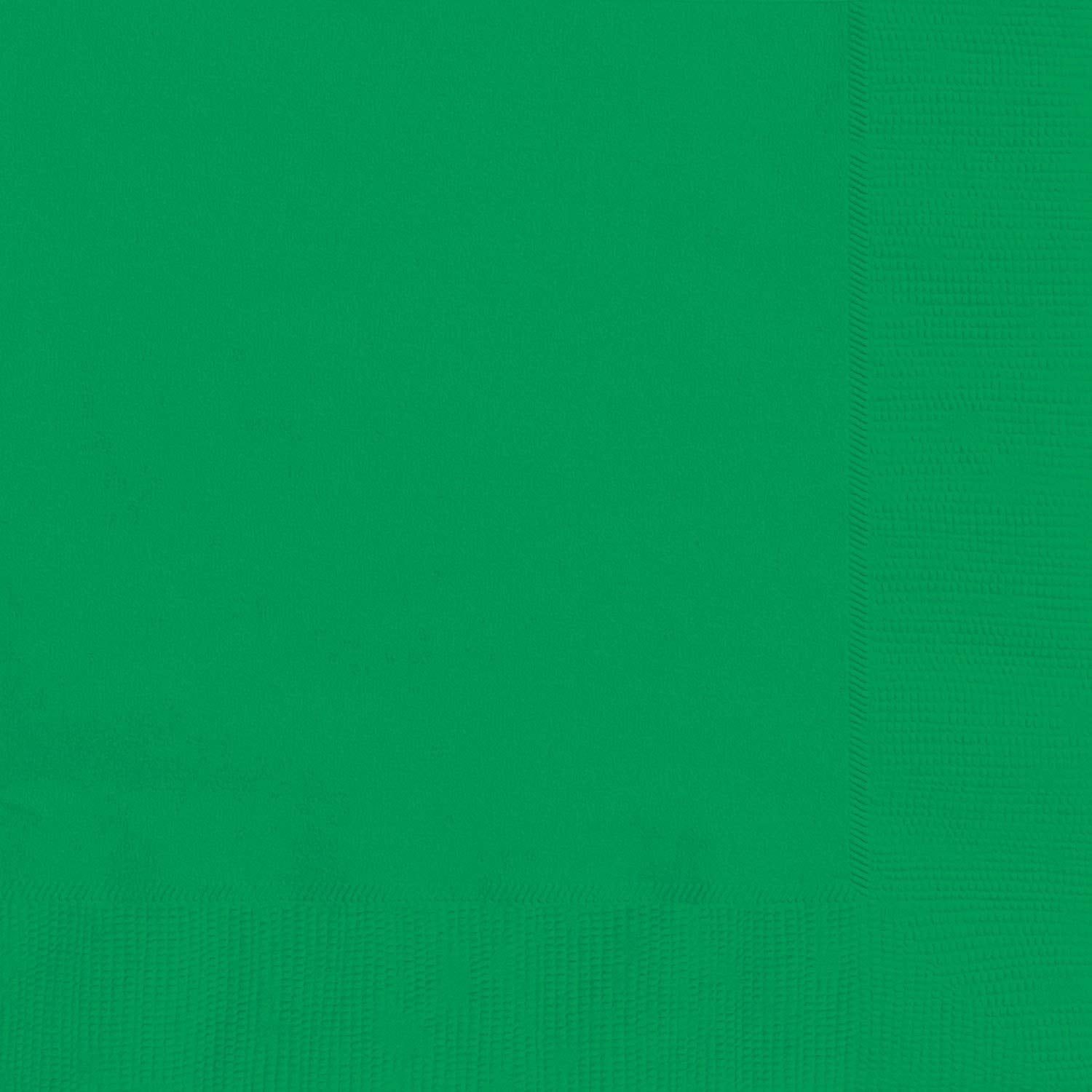 Festive Green 2-Ply Beverage Napkins - 5 X 5 (Pack Of 40) - Durable, Absorbent & Vibrant - Perfect For Parties, Holidays & S