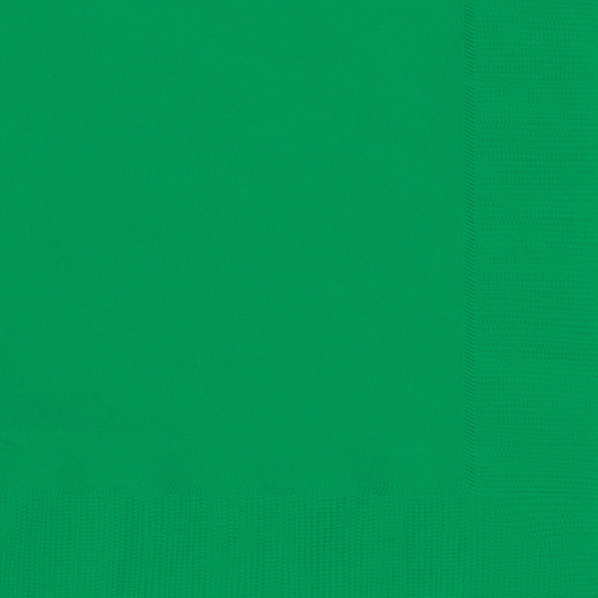 Festive Green 2-Ply Beverage Napkins - 5 X 5 (Pack Of 40) - Durable, Absorbent & Vibrant - Perfect For Parties, Holidays & S