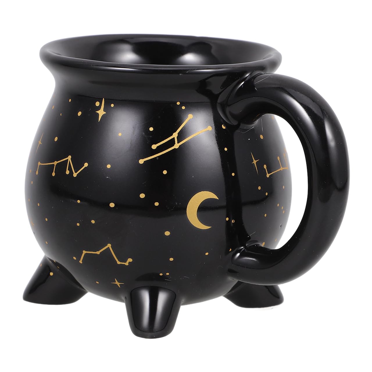 Healifty Halloween Witch Cauldron Mug, 10 Oz Novelty Ceramic Coffee Cup