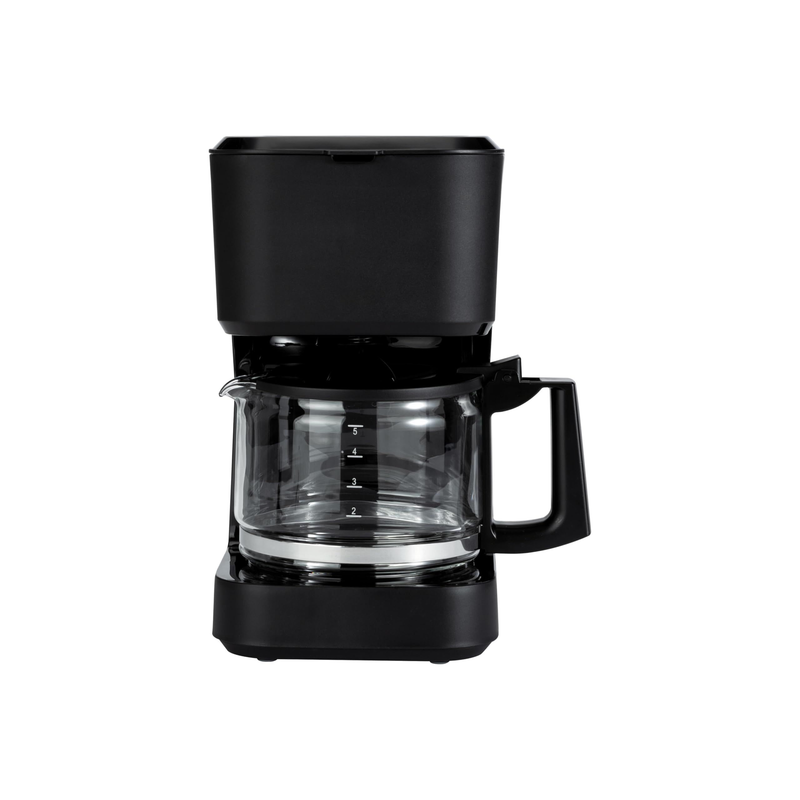 Amazon Basics 5 Cup Drip Coffee Maker, Coffee Machine with Glass Coffee Pot (0.8 Qt), Auto Shut-off, Auto Pause, Removable Filte