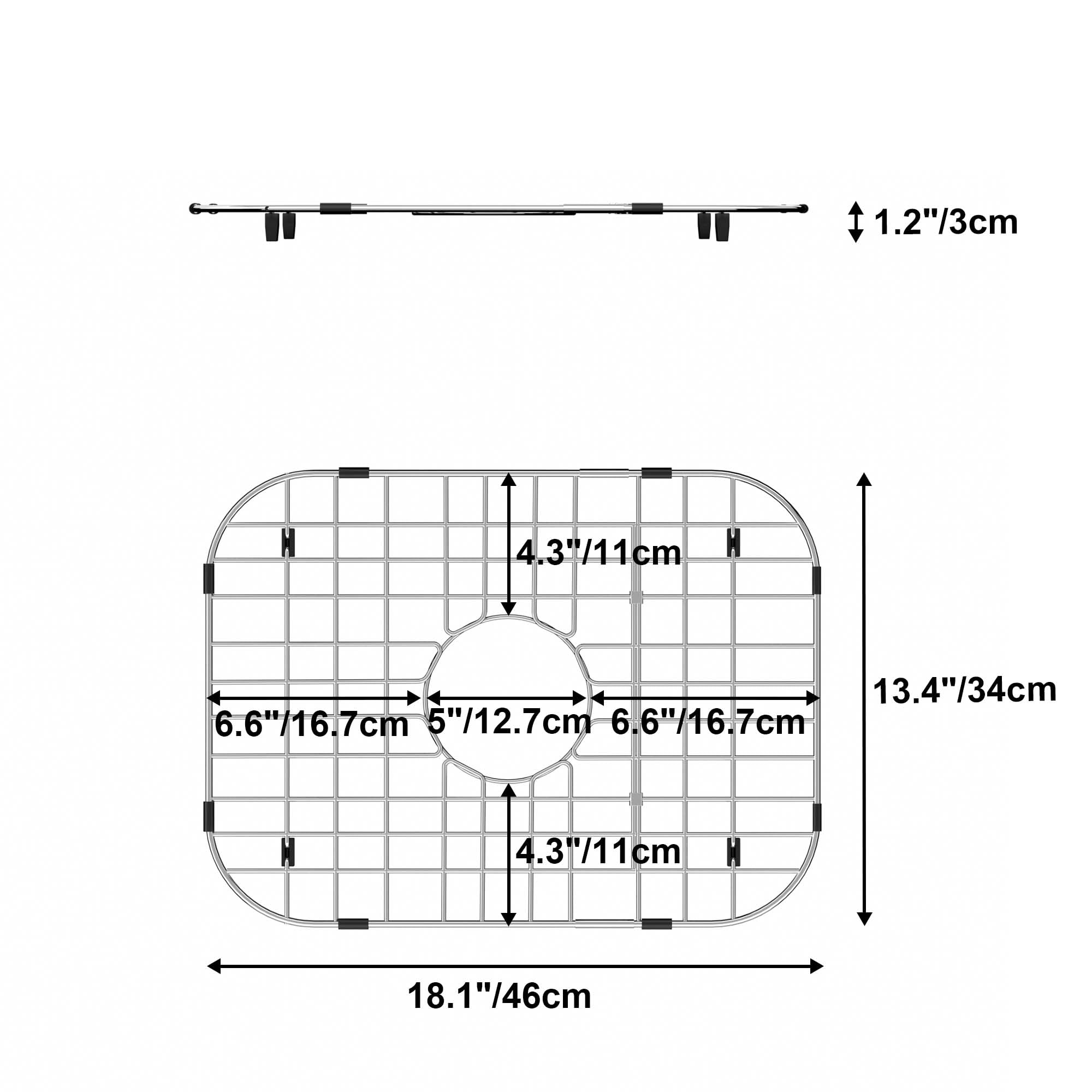 Sink Bottom Grid Kitchen Sink Grid Protector Stainless Steel Sink Grate For Kitchen Single Sink Bowl Metal Sink Grate Protector