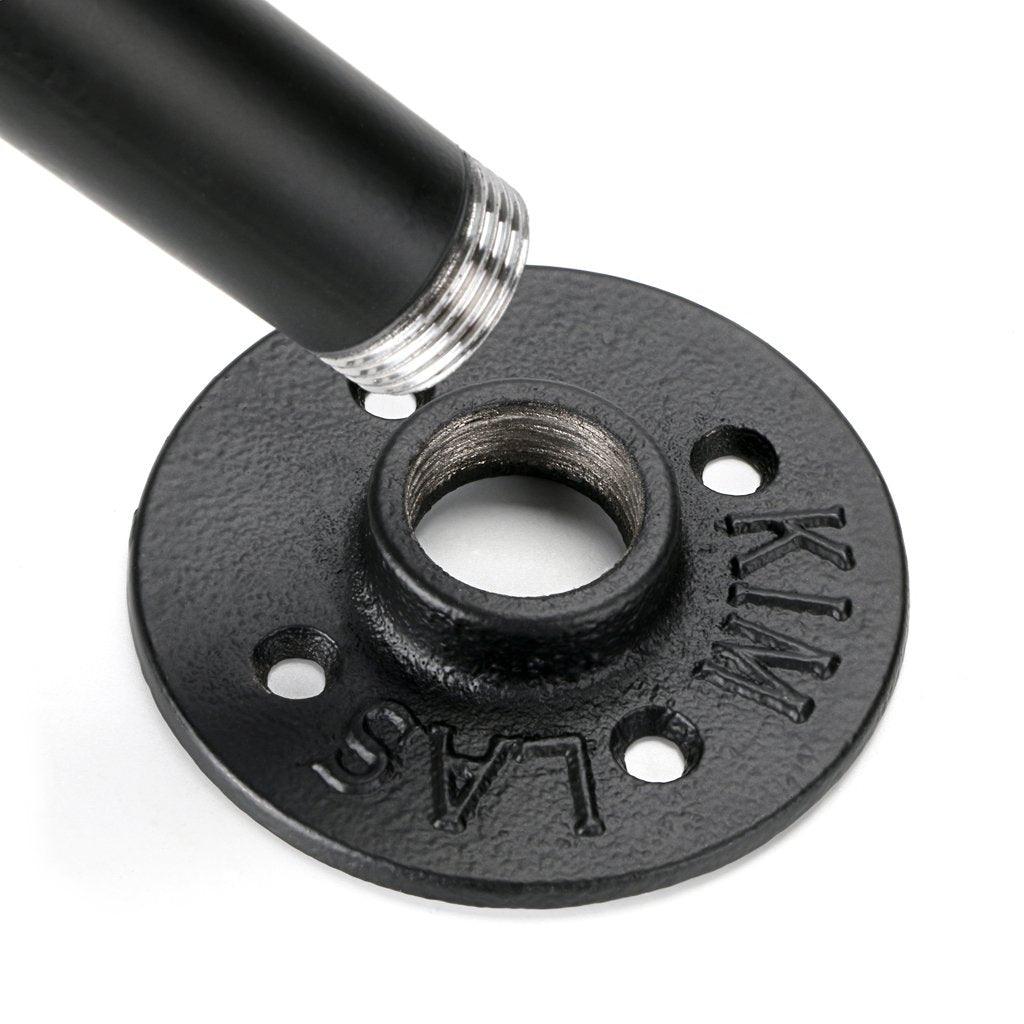 Sumnacon 2 Pcs 7.7 Inch Industrial Pipe Clothes Bar - Heavy Duty Rustic Metal Coat Hanger With Screws, Wall-Mounted Garment Hold