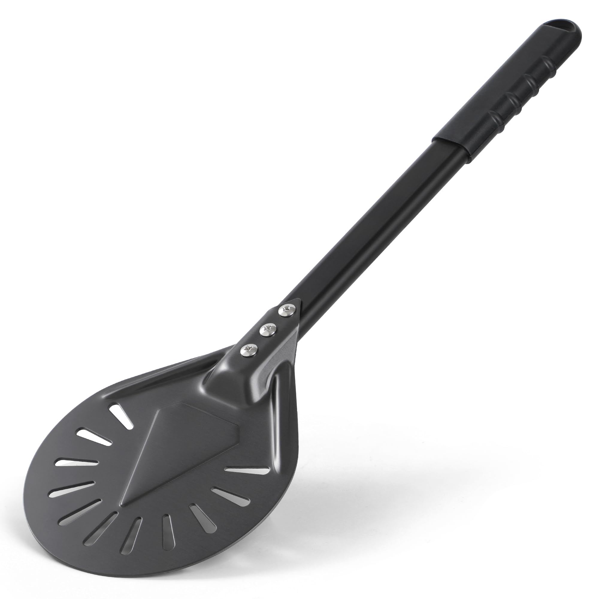 Leightszen 8    Pizza Turning Peel - Pizza Turner - Restaurant-Grade Aluminum Perforated Pizza Peel Lightweight Metal Outdoor Pi