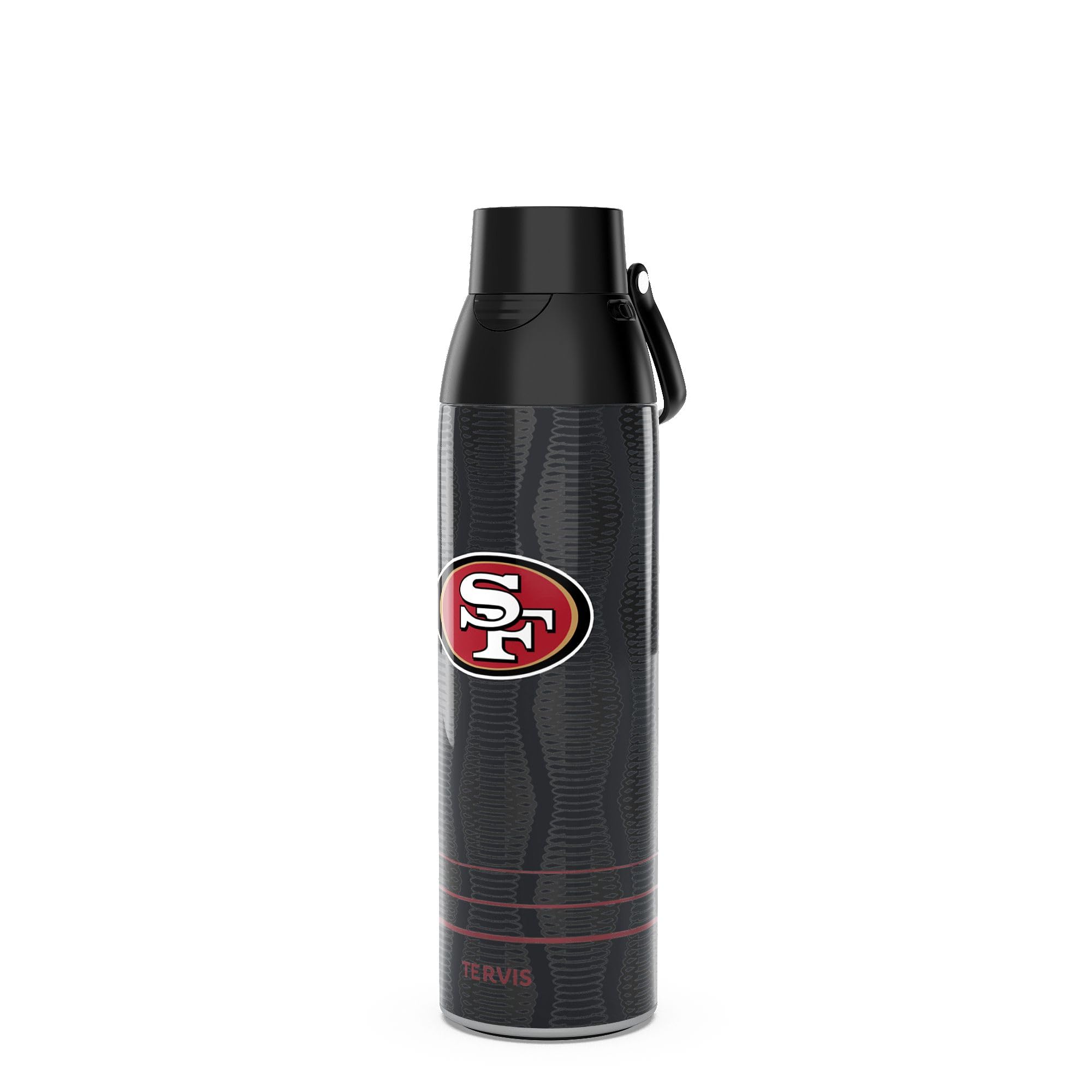 Tervis Venture Water Bottle NFL San Francisco 49ers - Full Speed Triple Insulated Tumbler Travel Cup Keeps Drinks Cold & Hot, 26
