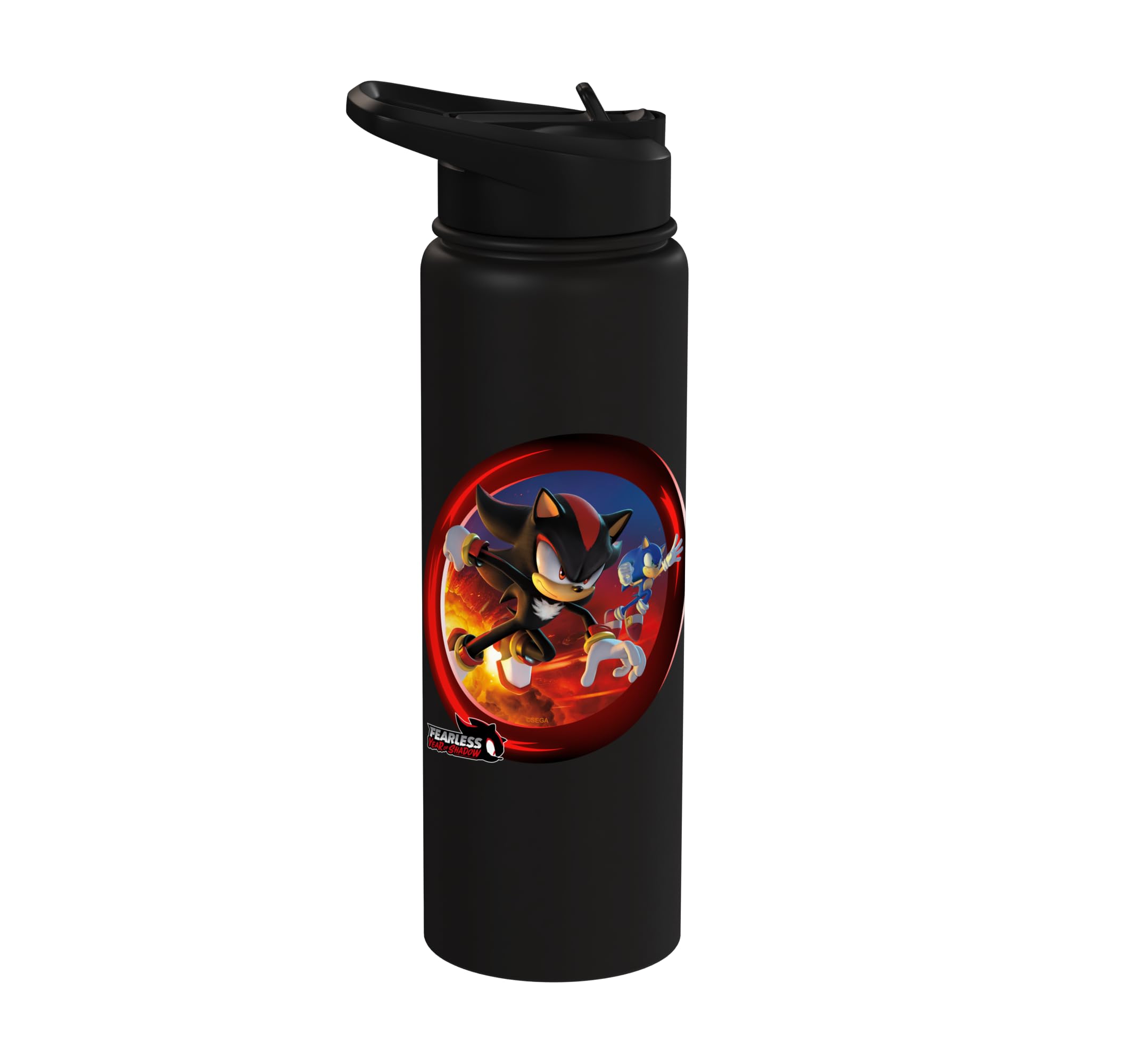 Sonic the Hedgehog, Fearless: Year of Shadow key art Stainless Steel Insulated Water Bottle