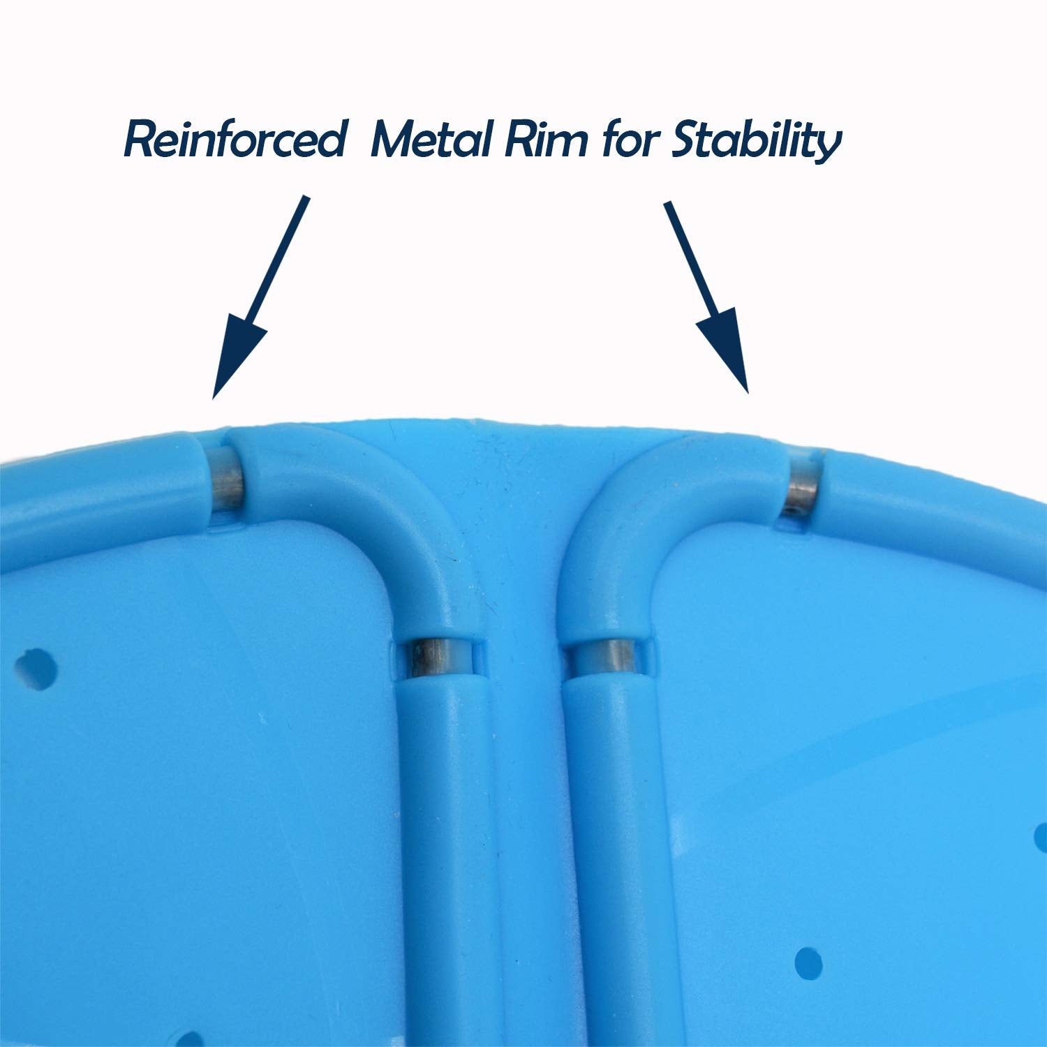 Keptneat Foldable Splatter Silicone Guard Handle Screen Strain 12-Inch, Blue