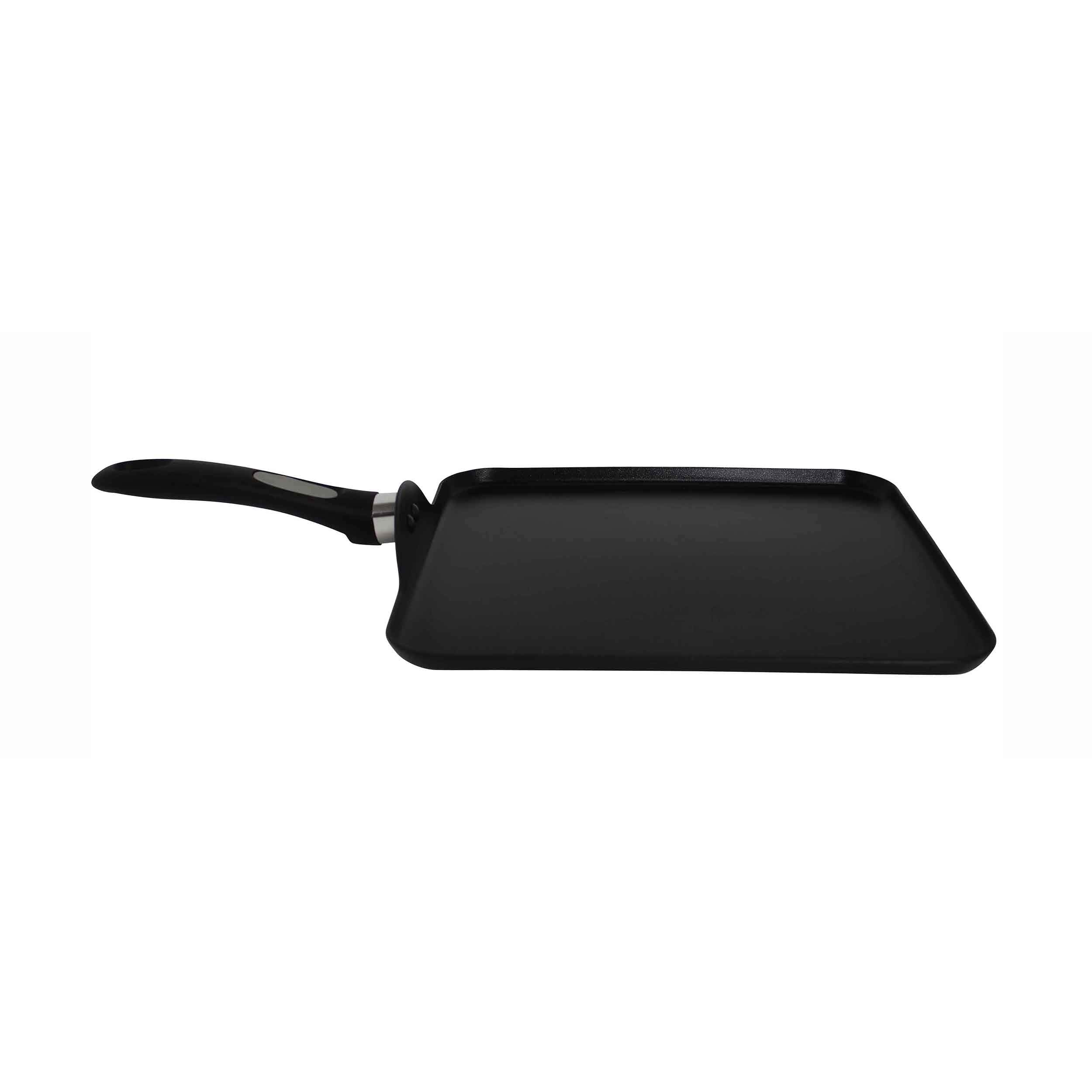 Mirro A79713 Get A Grip Aluminum Nonstick Griddle Cookware, 11-Inch, Black