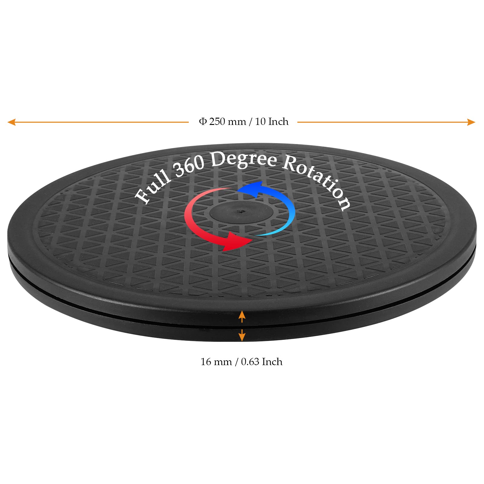 Mukchap 4 Pack 10 Inch Rotating Swivel Stand Turntable, 360 Round Swivel Turntable With Steel Ball Bearings, Multi-Use Lazy Susa