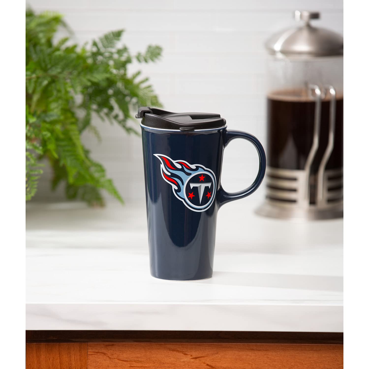 Tennessee Titans Drink 17oz Travel Latte Boxed