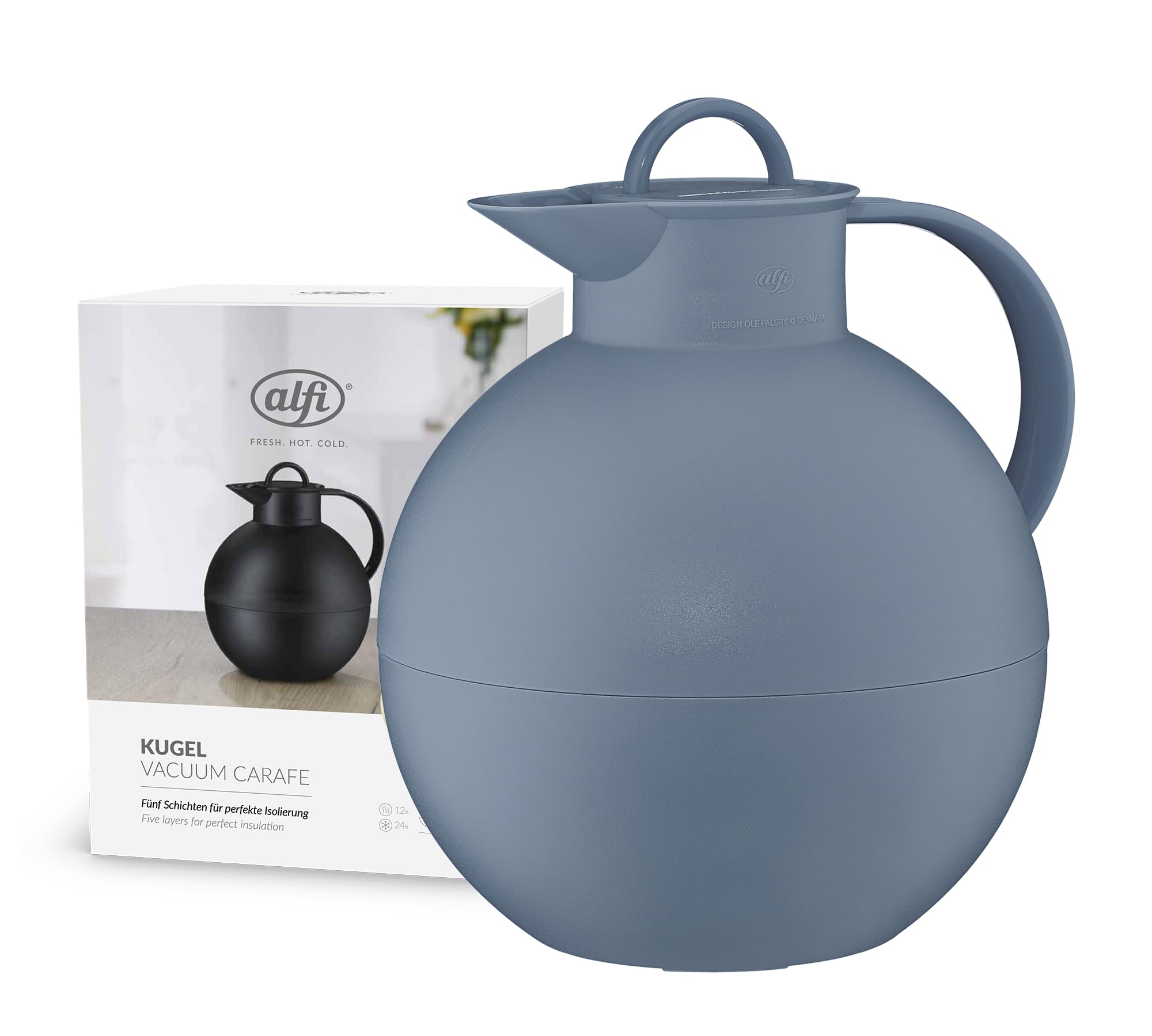 Alfi Vacuum jug, Thermos Flask, Blue, 0,94 Liter