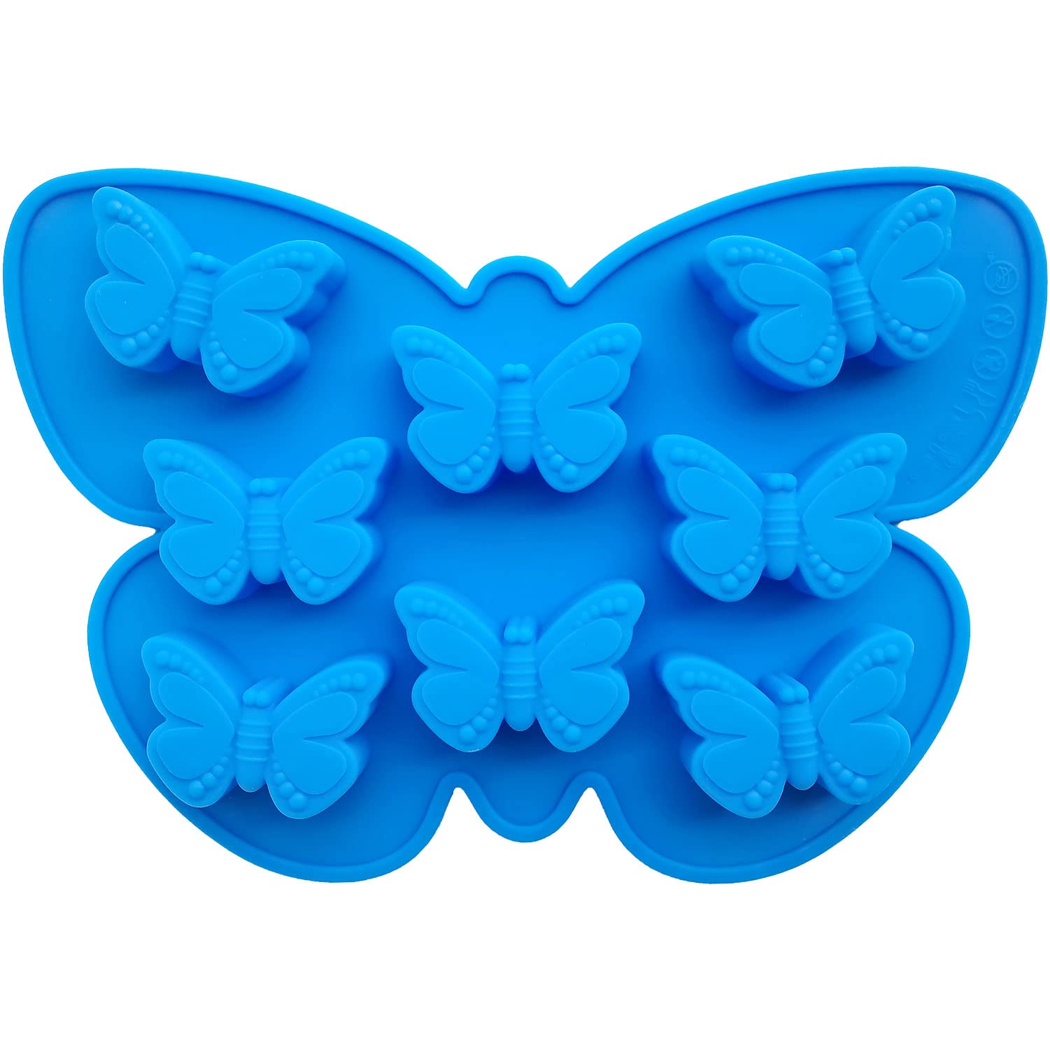Scivokaval Butterfly Mold Silicone Cake Mold Butterfly Shape Ice Cube Tray Non Stick For Chocolate Candy Baking Soap Pudding Jel