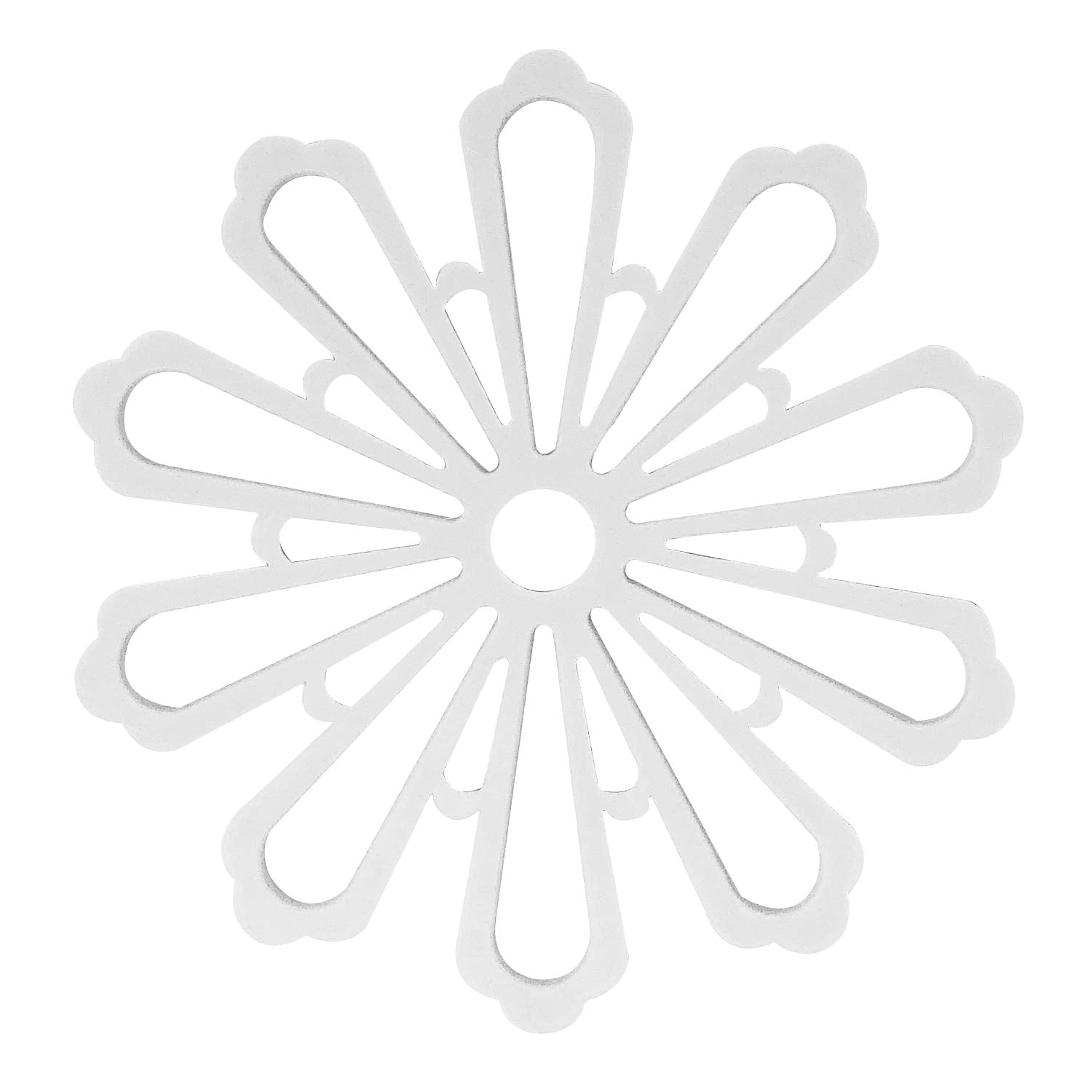 Allydrew Non-Slip Insulated Silicone Carved Trivets, Flexible And Durable Floral Coasters Multi-Use Pot Holders & Placemats Set,