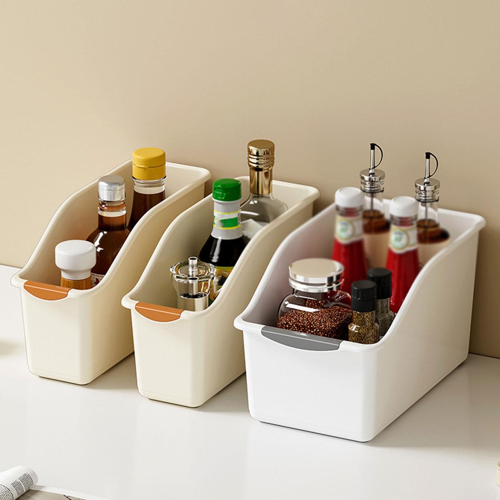 Snappsy Kitchen Cabinet Organizer Bin Versatile Container For Cabinet Office Kitchen High White L