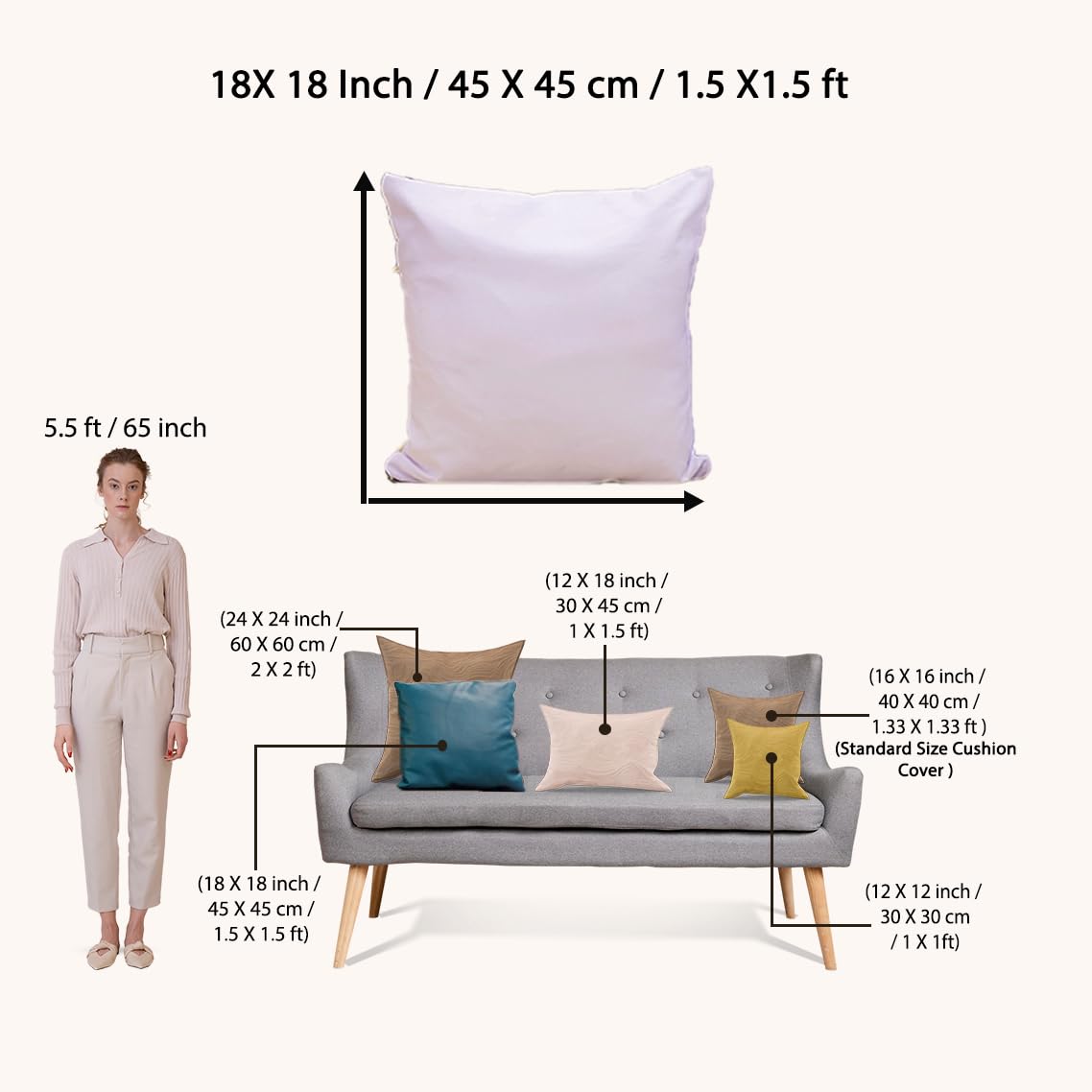 STITCHNEST Ikat Yellow Teal Printed Poly Cotton Cushion Covers, Yellow Teal Combo Set of 5 (18x18 Inches)