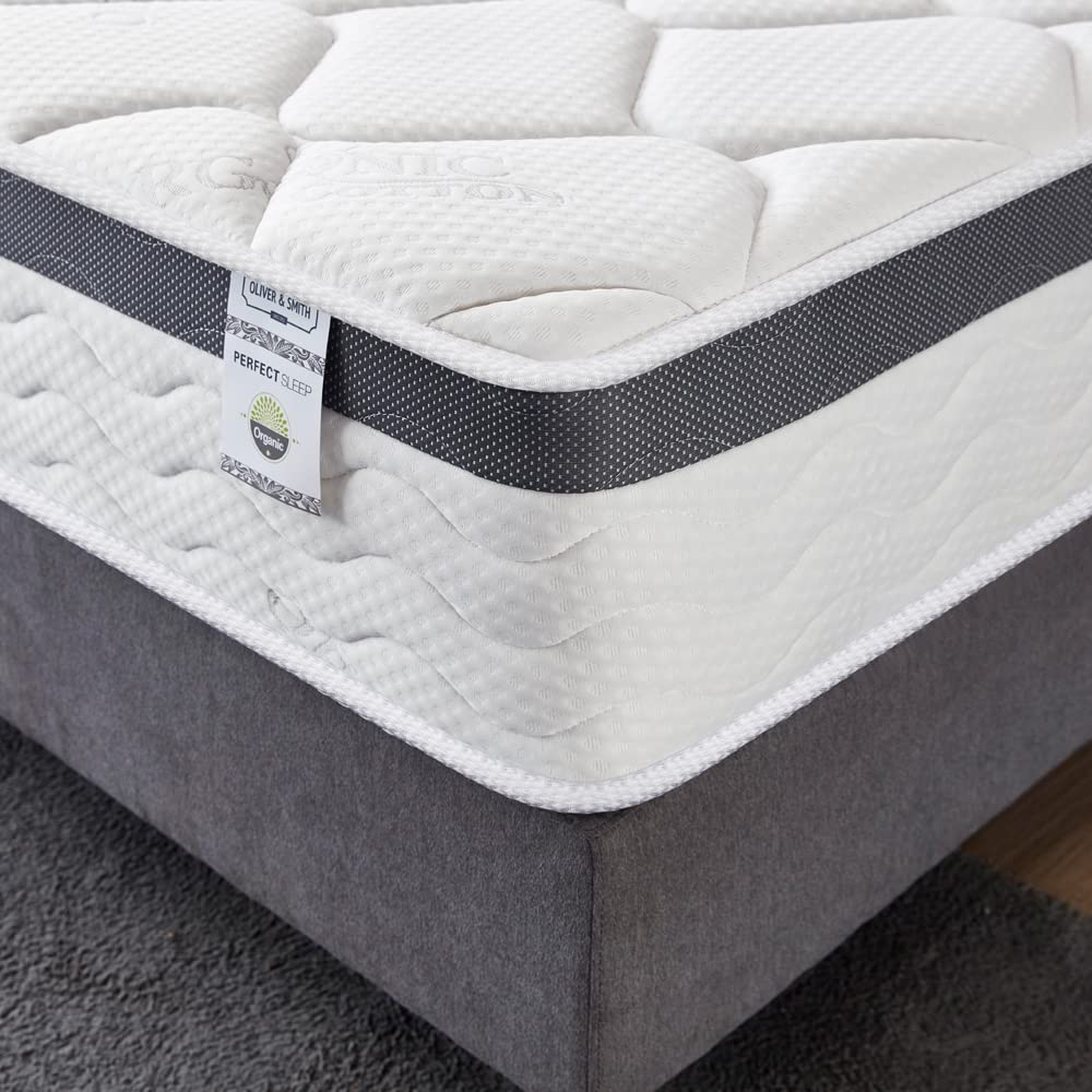 Queen Size Mattress - 10 Inch Cool Memory Foam & Spring Hybrid Mattress With Breathable Cover -Comfort Plush Euro Pillow Top - R