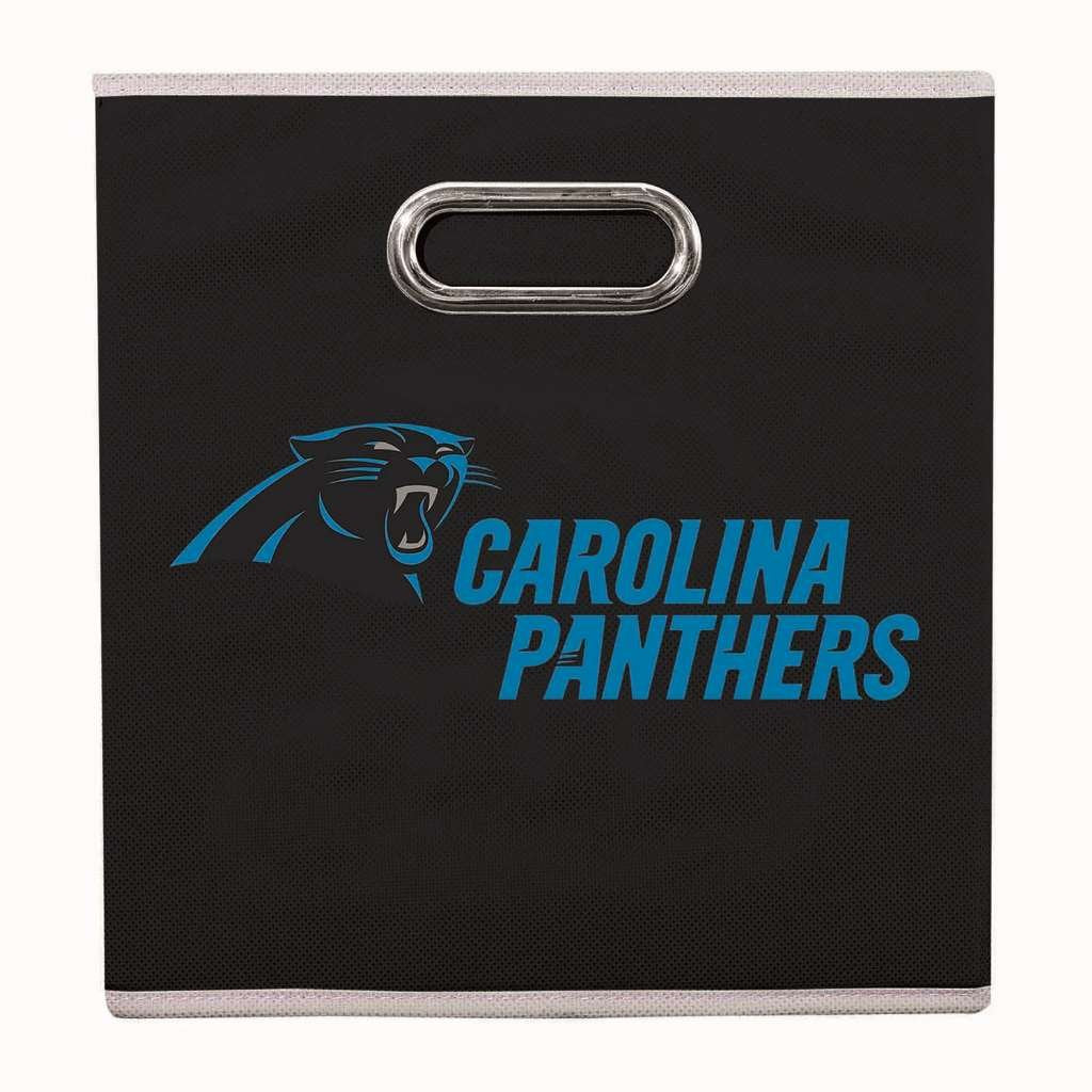 Franklin Sports Nfl Carolina Panthers Collapsible Storage Bin Nfl Folding Cube Storage Container Fits Bin Organizers Fabric Nfl