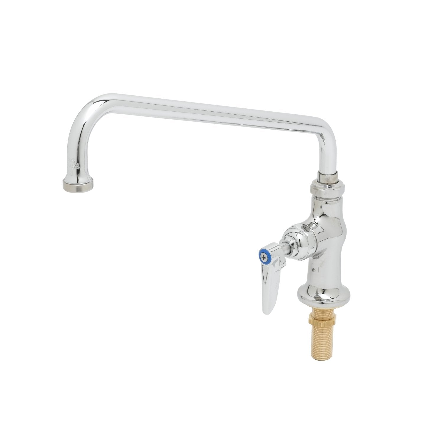 T&S Brass B-0206 Single Pantry Faucet, Single Hole Base, Deck Mount 12-Inch Swing Nozzle (062X)