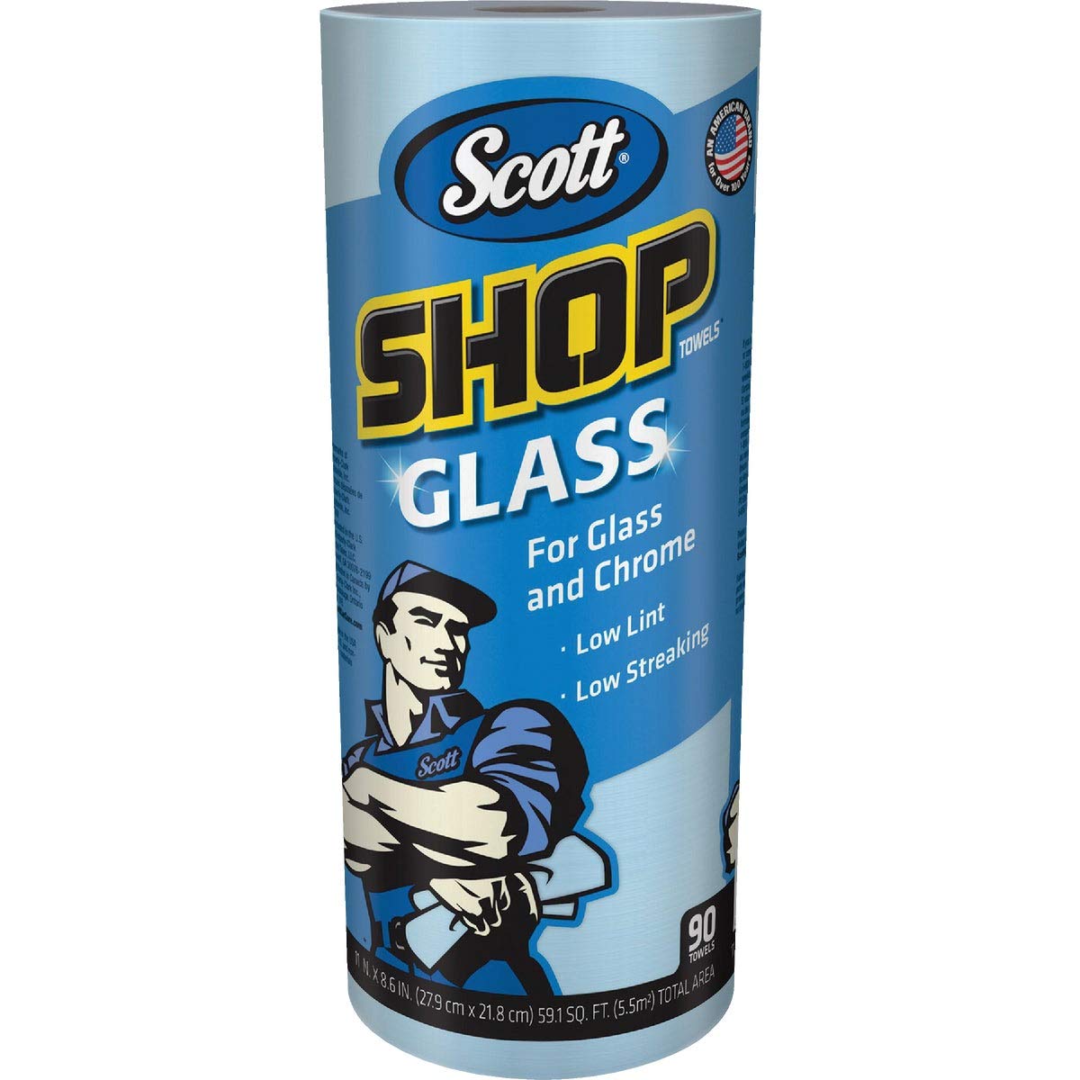 Glass Towels Blue 90Ct