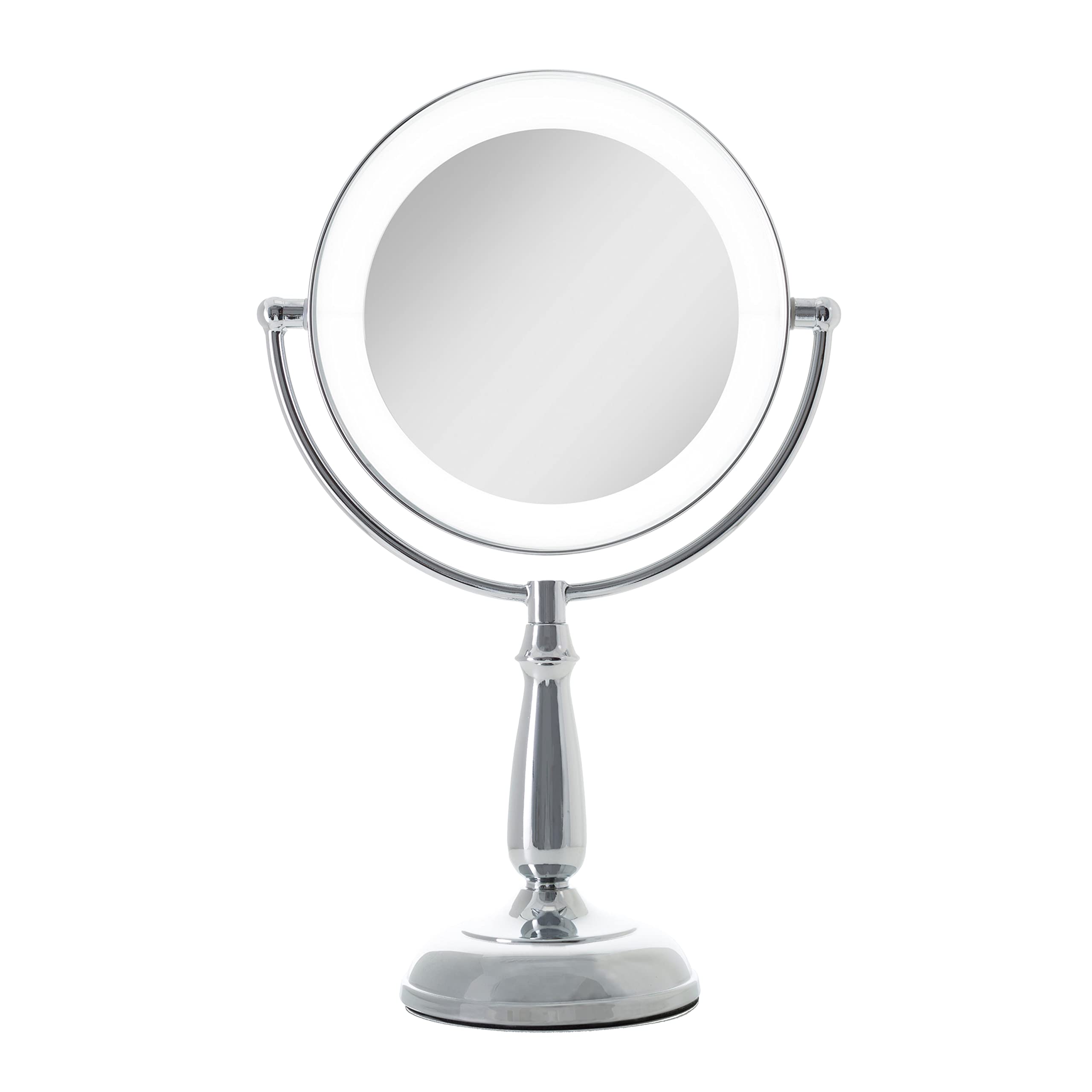 Zadro 11'' Makeup Mirror With Lights And Magnification Dimmable Touch Led Lighted Makeup Mirror With Magnification 5X/1