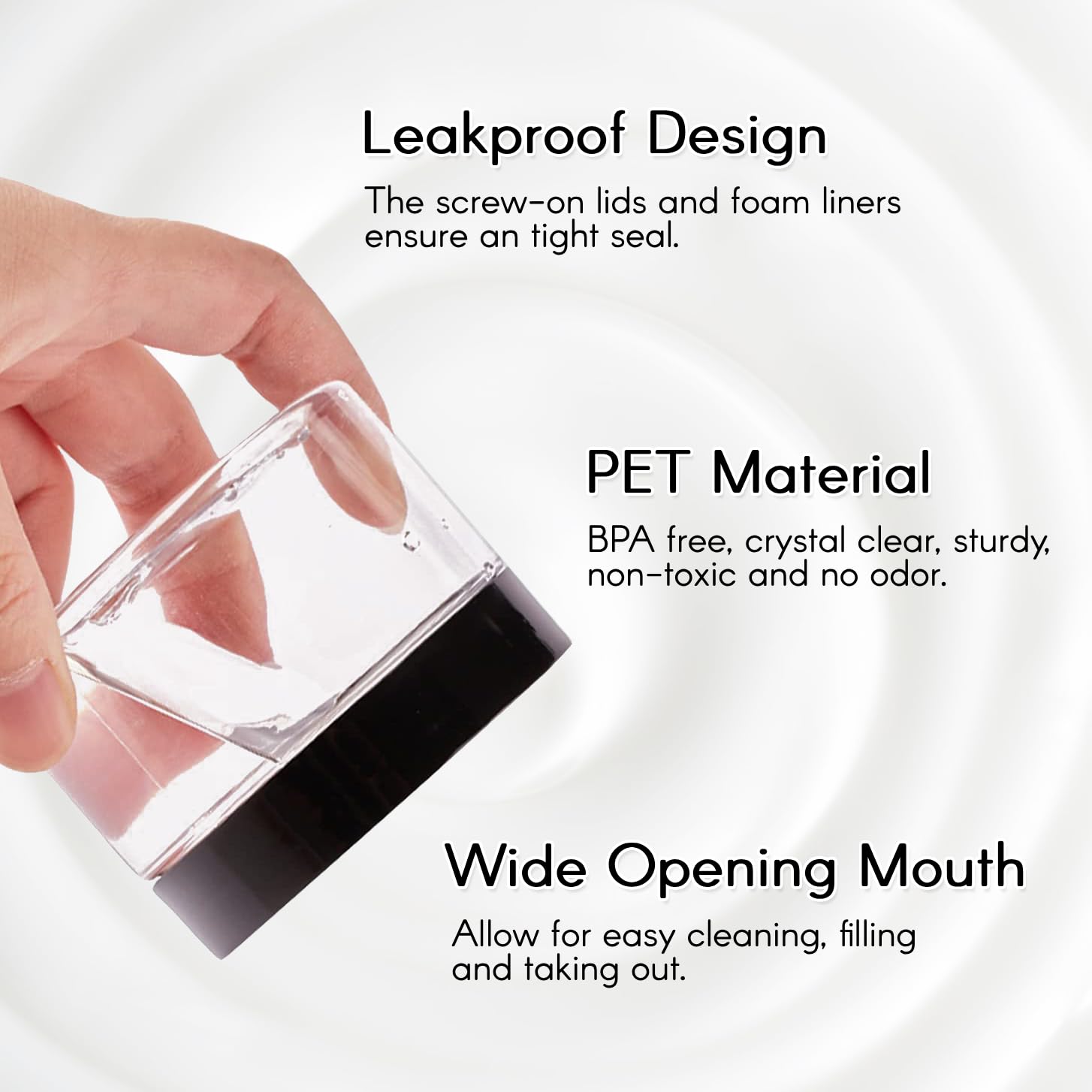 Qeirudu 4 oz Plastic Containers with Lids  24 Pack Clear Empty Body Butter Jars with Lids and Labels  Round Cosmetic Containers for Sugar Scrubs  Lotion  Creams