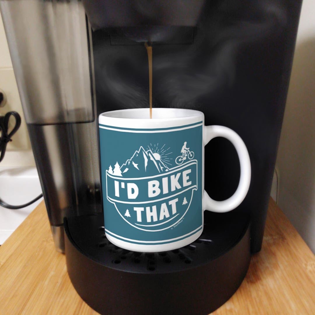 Cyclist Gifts I'D Bike That Mountain Bike Gifts For Men And Women Mountain Bike Lover Gifts Bike Cup Bicyclists Gifts For Men An