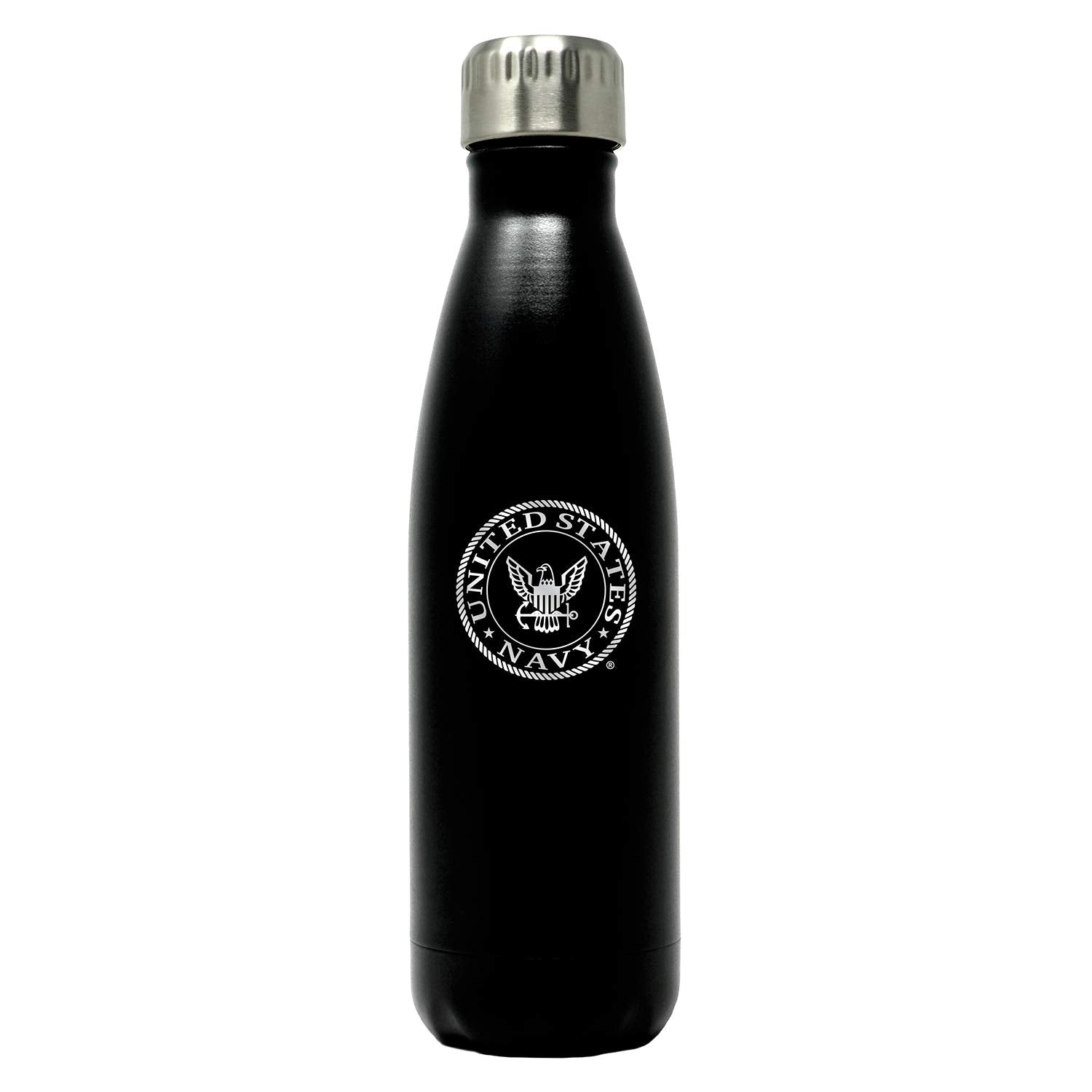 17Oz Us Navy Double Wall Vacuum Insulated Stainless Steel Water Bottle - Us Navy Gifts For Veterans  Disabled Usmc Vet Owned Sma