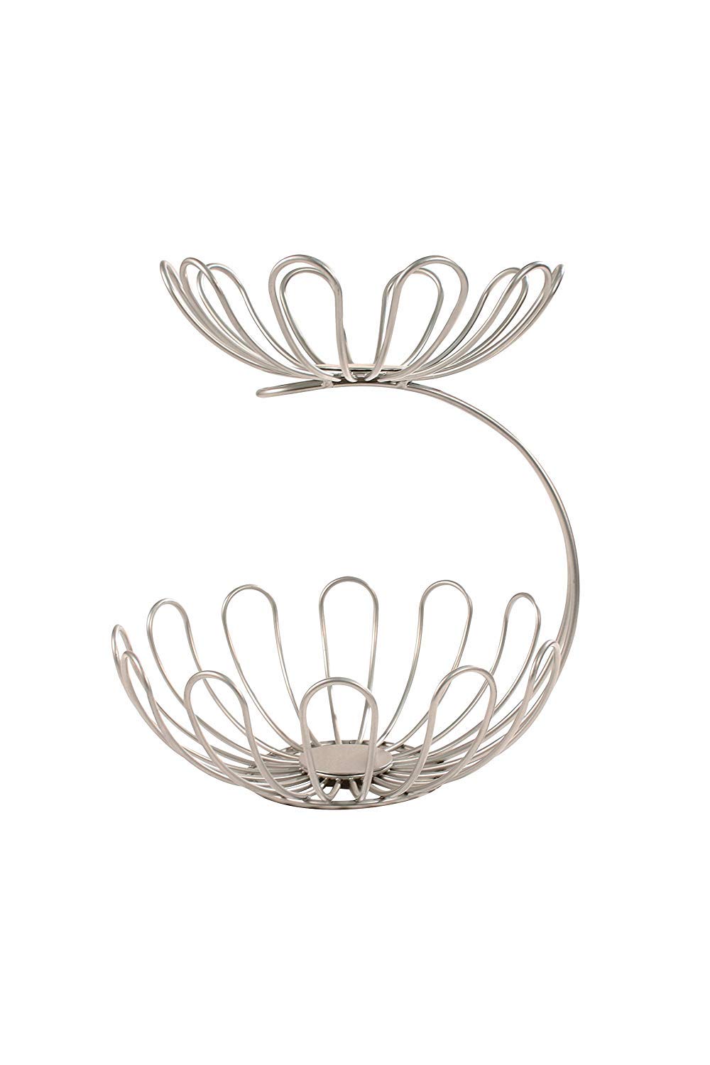 Spectrum Diversified Bloom Arched 2-Tier Server, Satin Nickel
