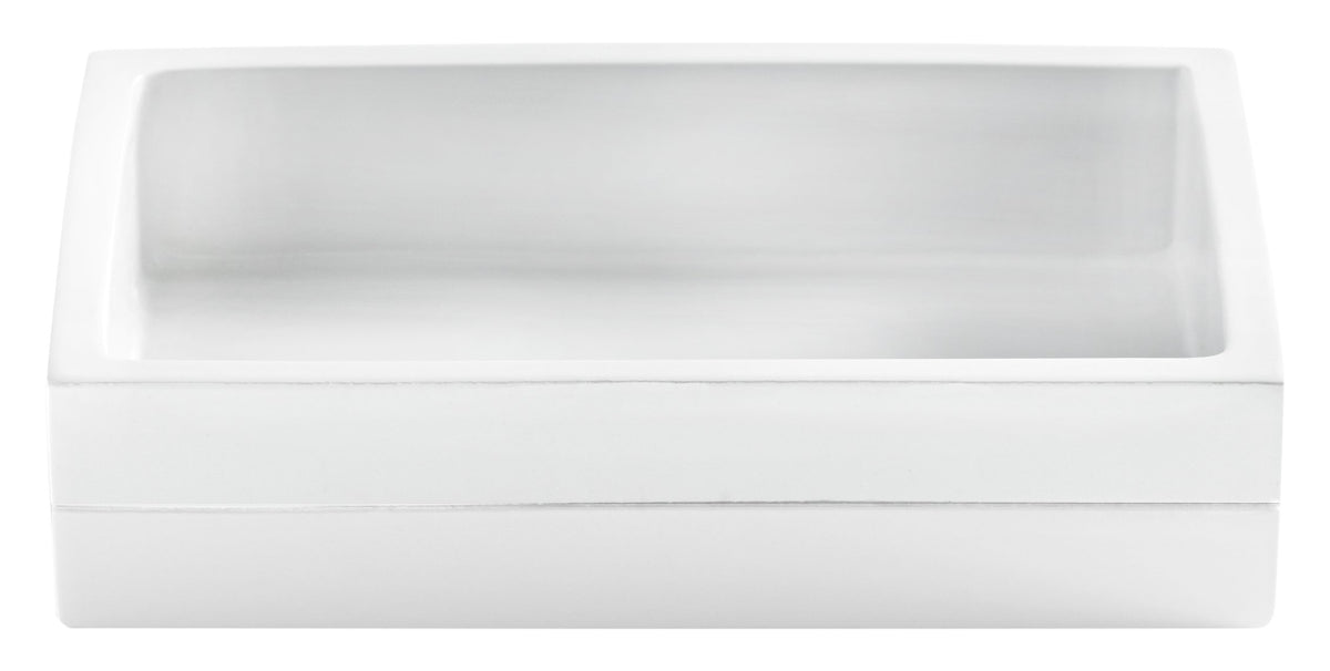 Kassatex Fine Linens Soap Dish Cabana Accessories White