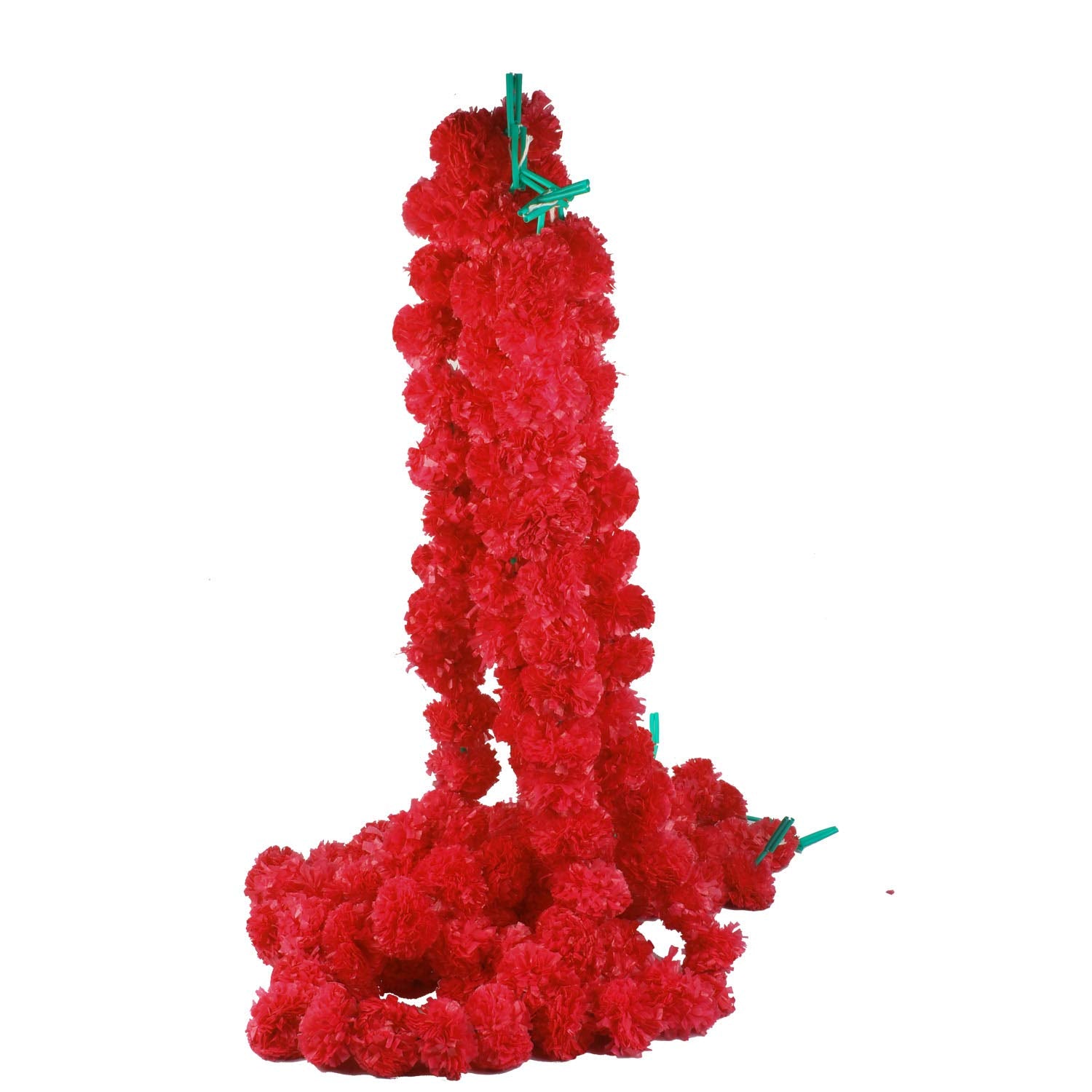 Klassic Red Artificial Marigold Flower For Decoration For Diwali Decoration Navratri, Pooja, Home Inauguration, Temple, Wedding 