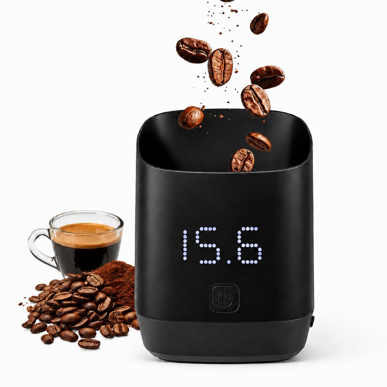 JJyiffee Coffee Scale with Dosing Cup, 0.1g Precision Espresso Scale