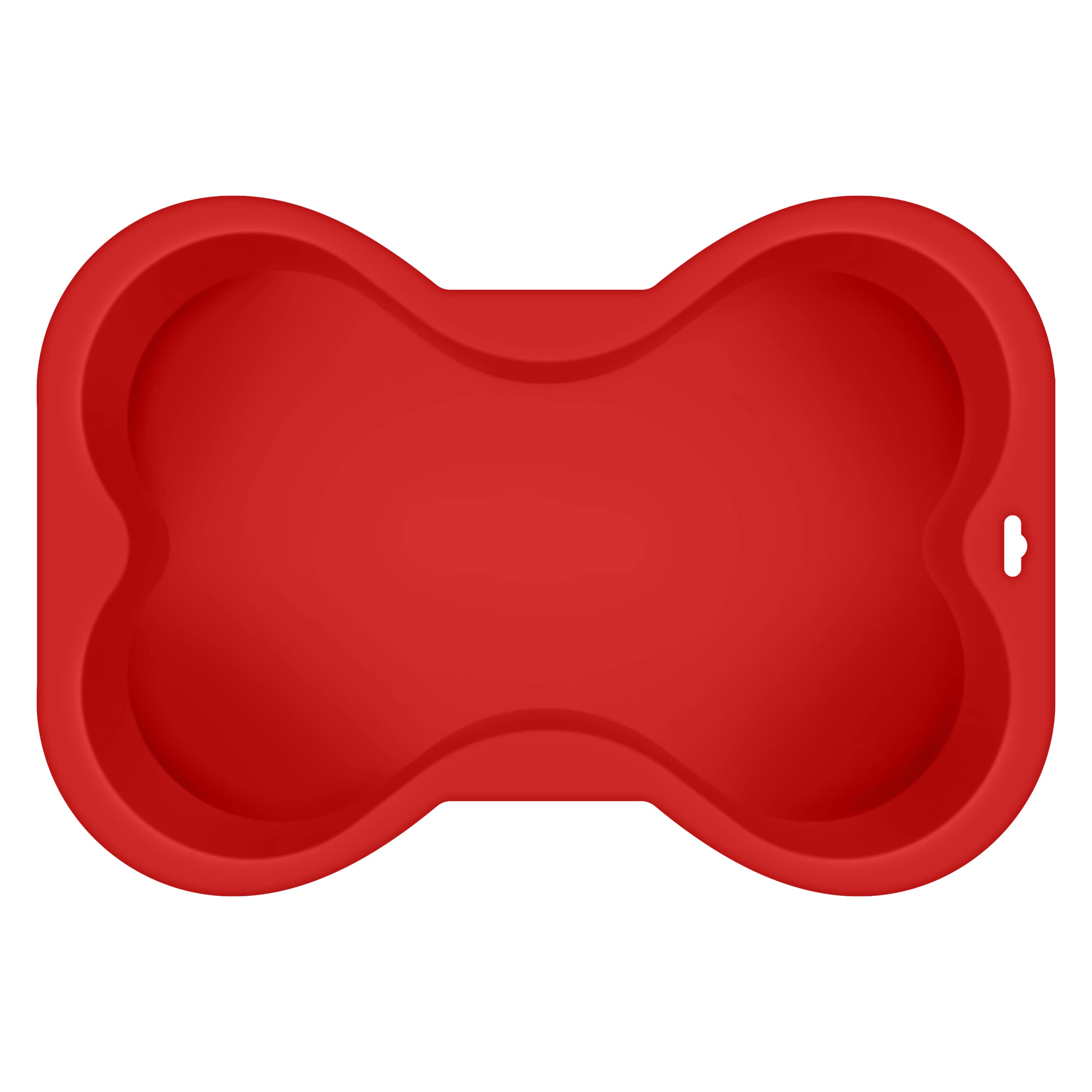Puppy Cake Dog Bone Shaped Silicone Cake Pan (Red)