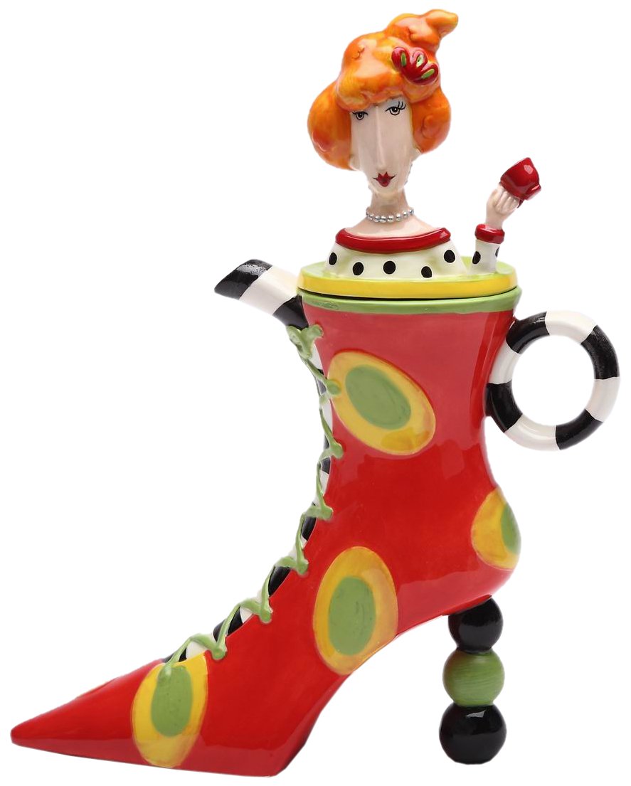 Appletree Design Afternoon Tea Lady Teapot, 8-5/8-Inch