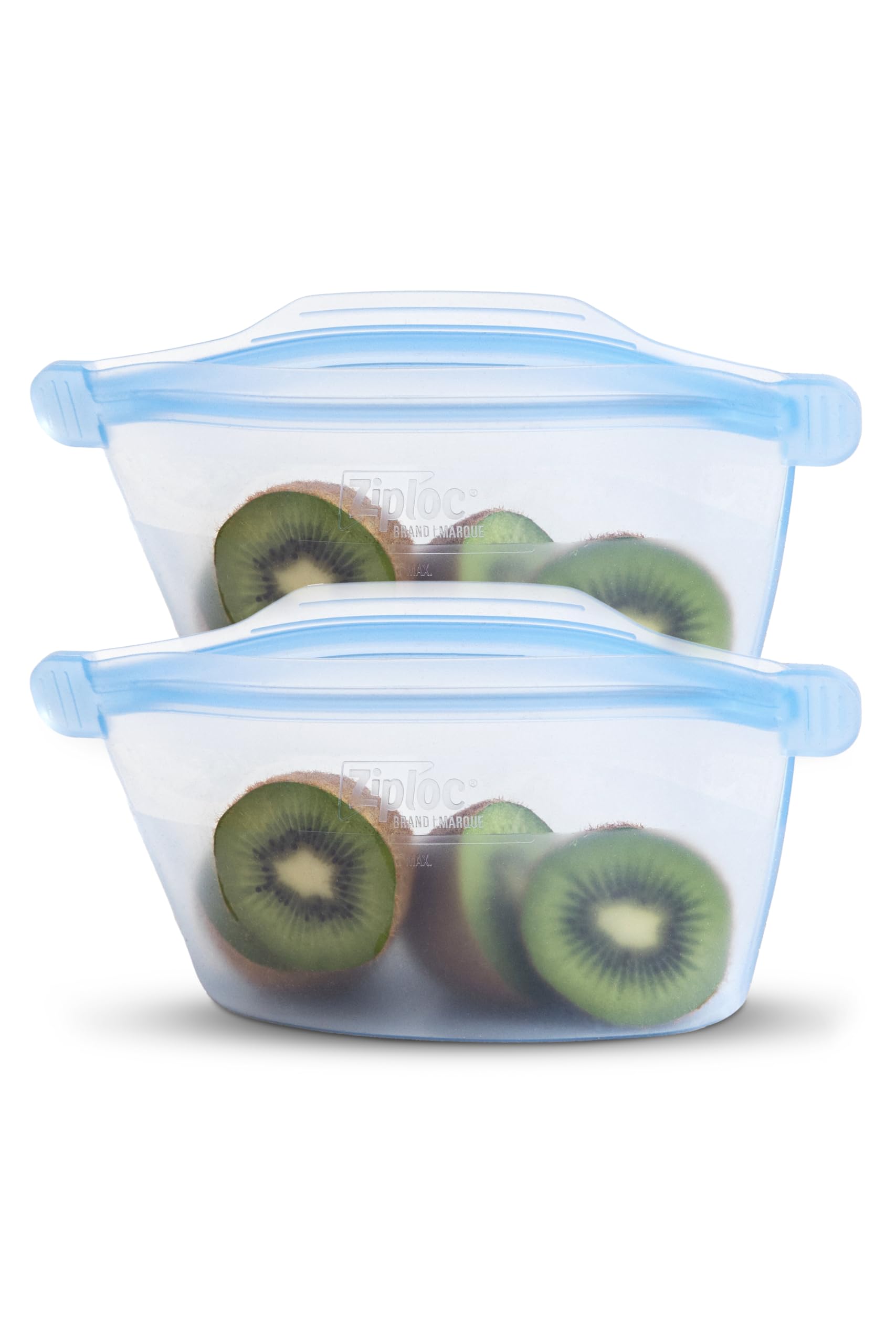 Ziploc Endurables Small Container, 2 Cups, Reusable Silicone Bags and Food Storage Meal Prep Containers for Freezer, Oven, and M