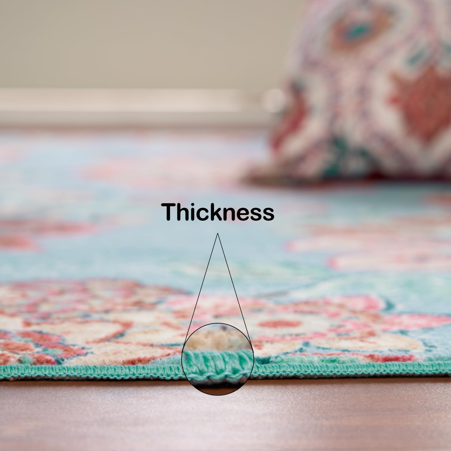 Welspun Wonder-Full Polyster Carpet-Light Blue