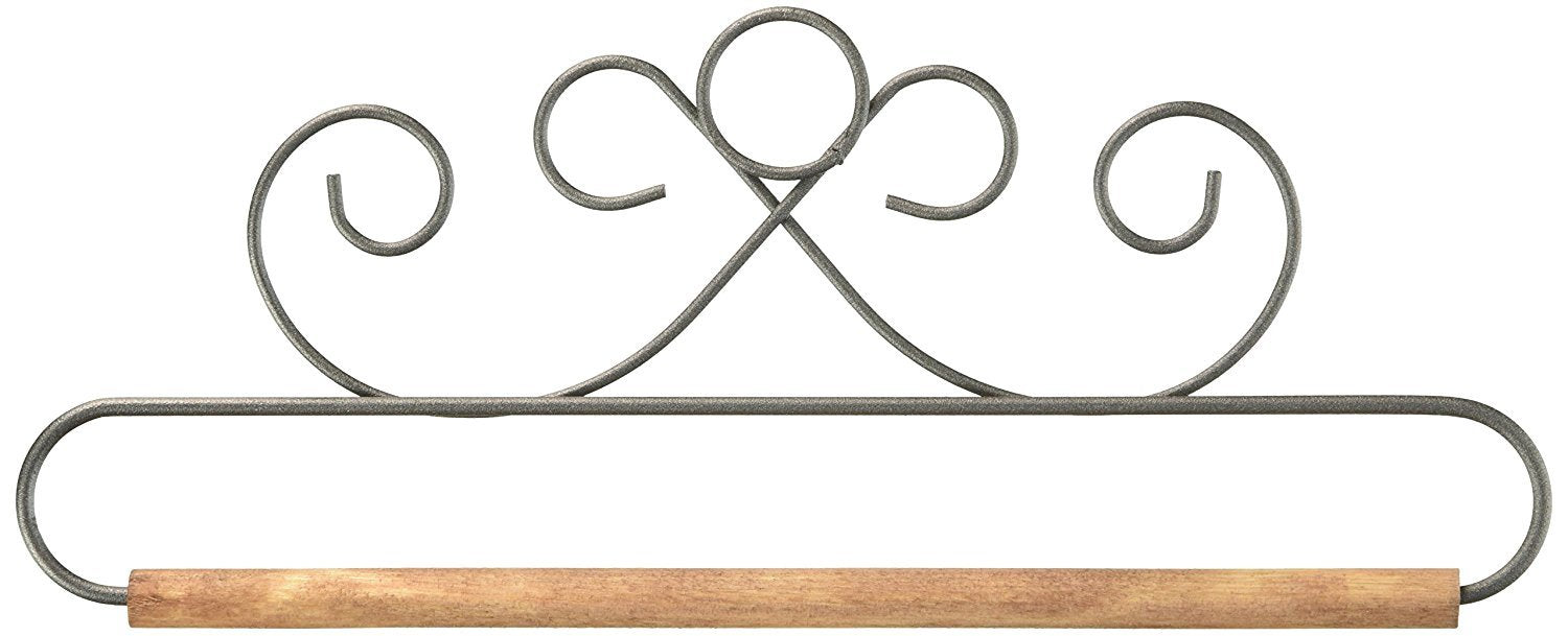 Ackfeld 8In French Curls Gray Fabric Holder, 8''