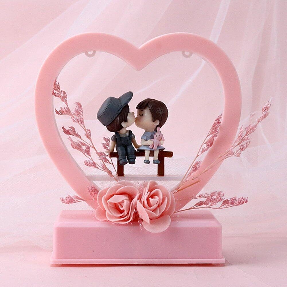 Brienstripe Couple Showpiece With Musical & Lights Valentine Gift For Girlfriend Wife Birthday Gifts For Girls Romantic Couple G