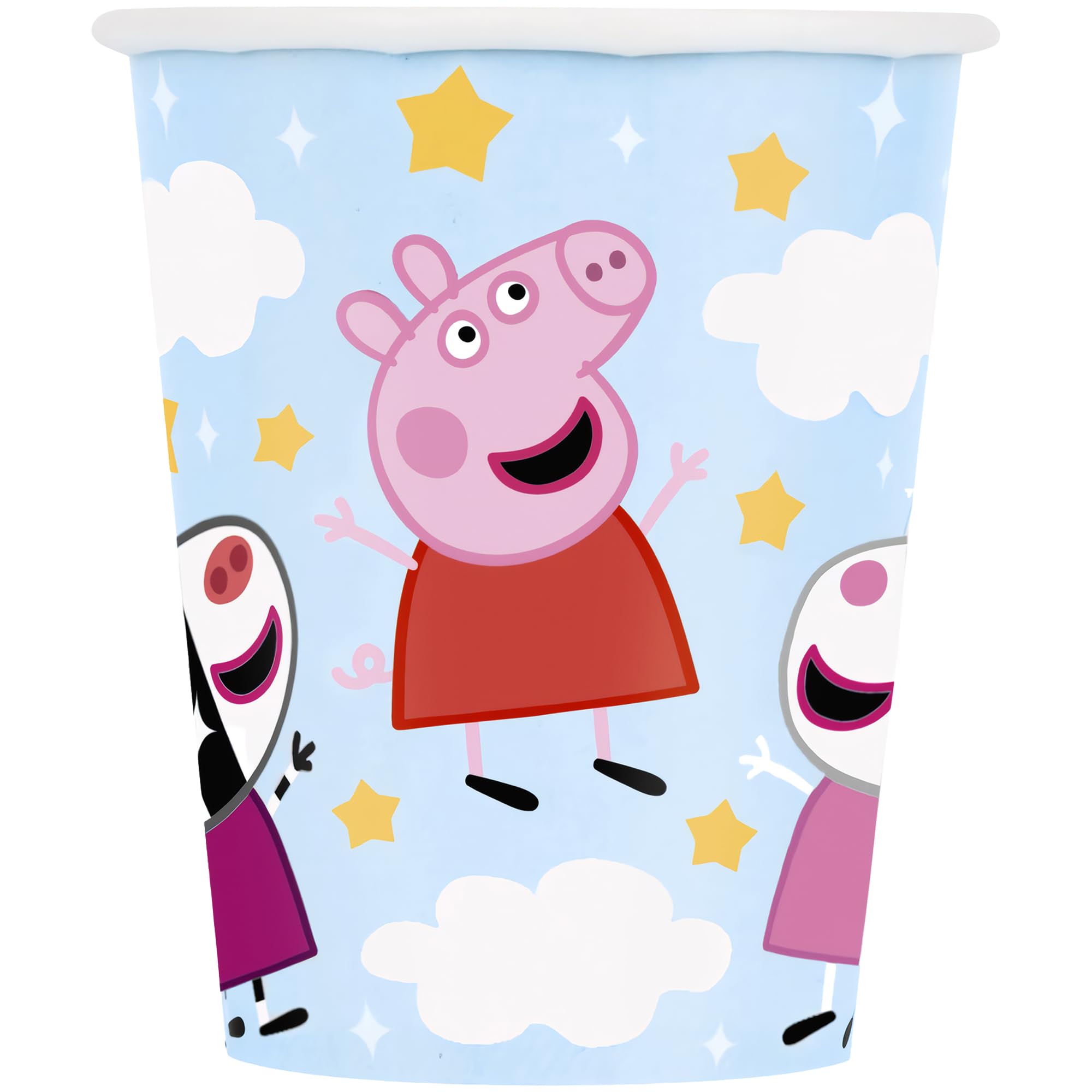 Unique Industries Peppa Pig Disposable Paper Cups - 9Oz (8 Ct) | Eco-Friendly & Fun Drinkware - Perfect For Kids Birthdays & Cel