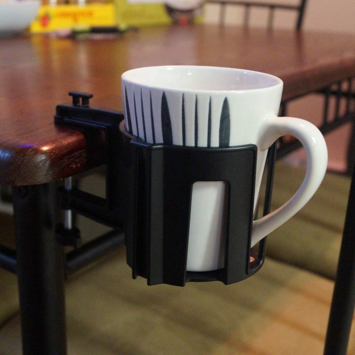 Cup-Holster - The Best Anti-Spill Cup Holder for Your Desk or Table (Black  1)